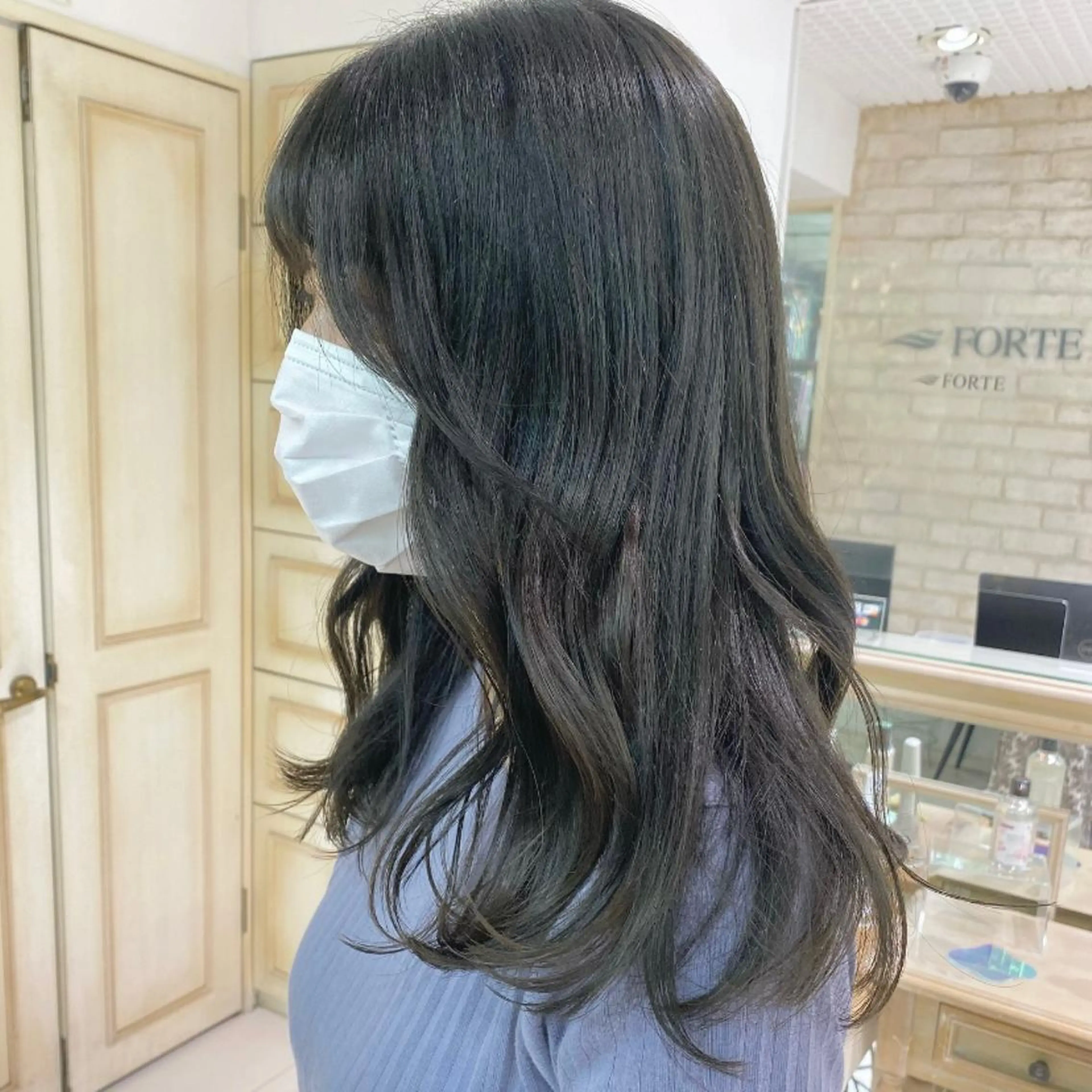 ロング カラー ヘアアレンジ 透明感カラー 古山 結季🌙🖤のヘアスタイル