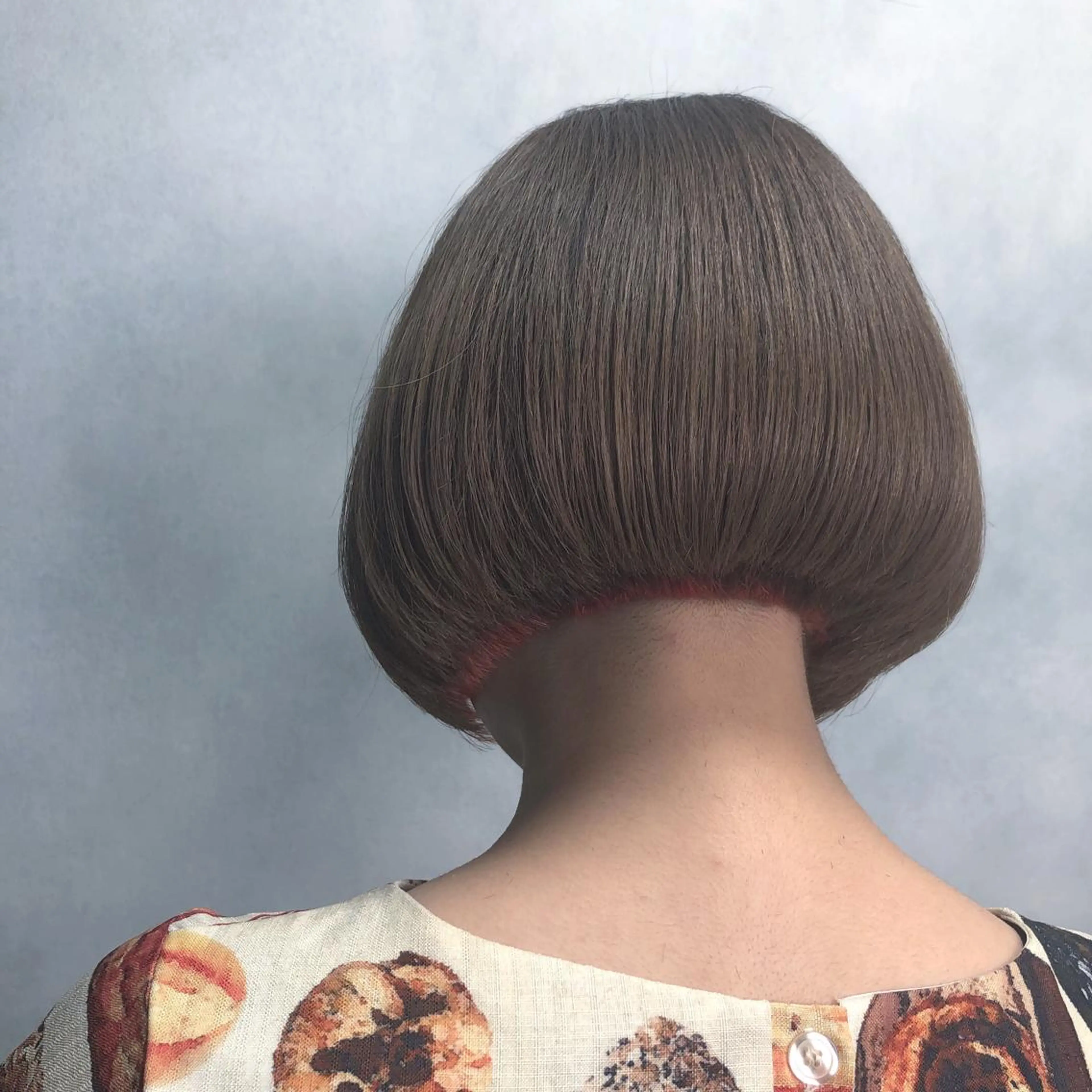 ミディアム カラー インナーカラー オレンジ ORIKA 美容室のヘアスタイル