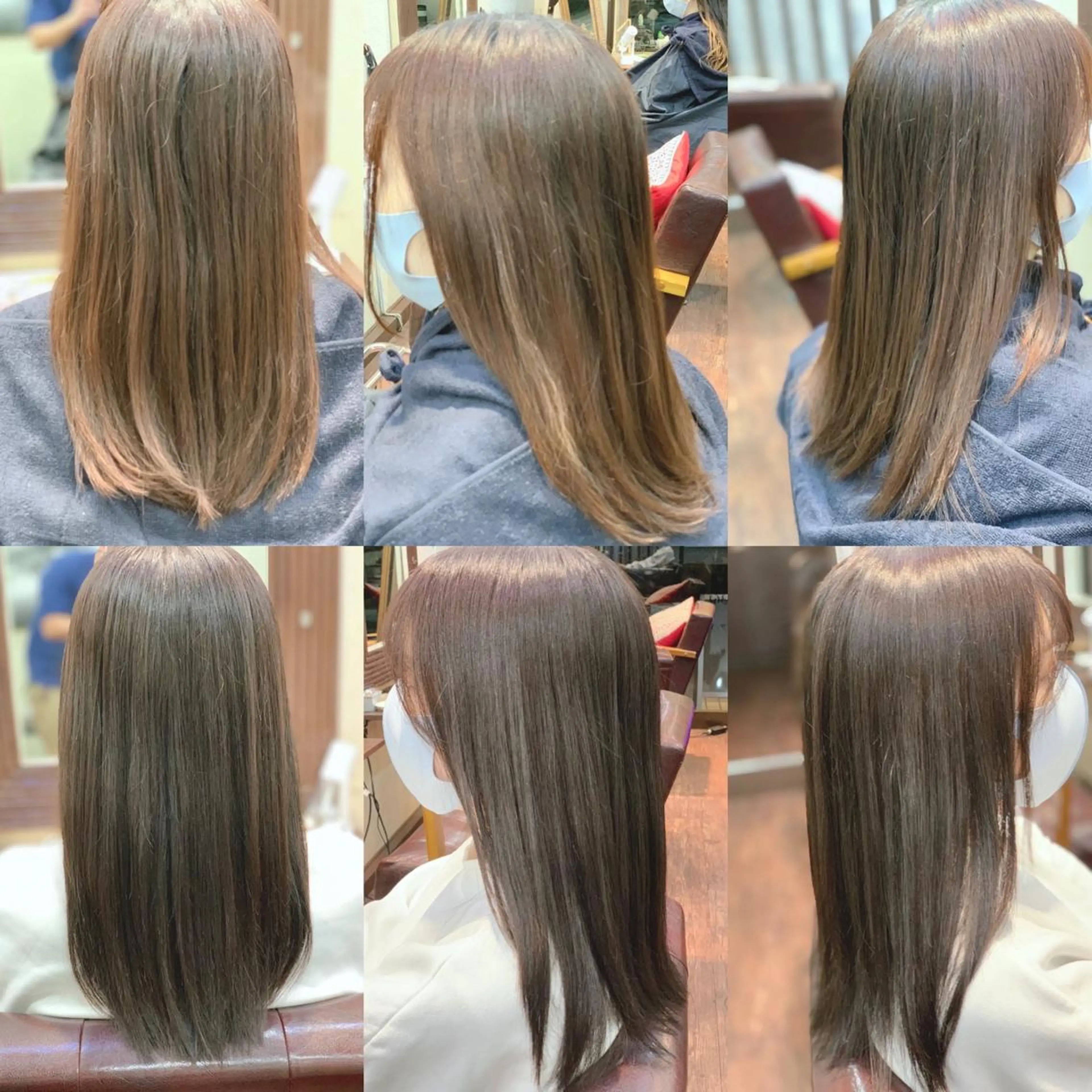 セミロング カラー 透明感カラー ピンクカラー 木村 瞬のヘアスタイル