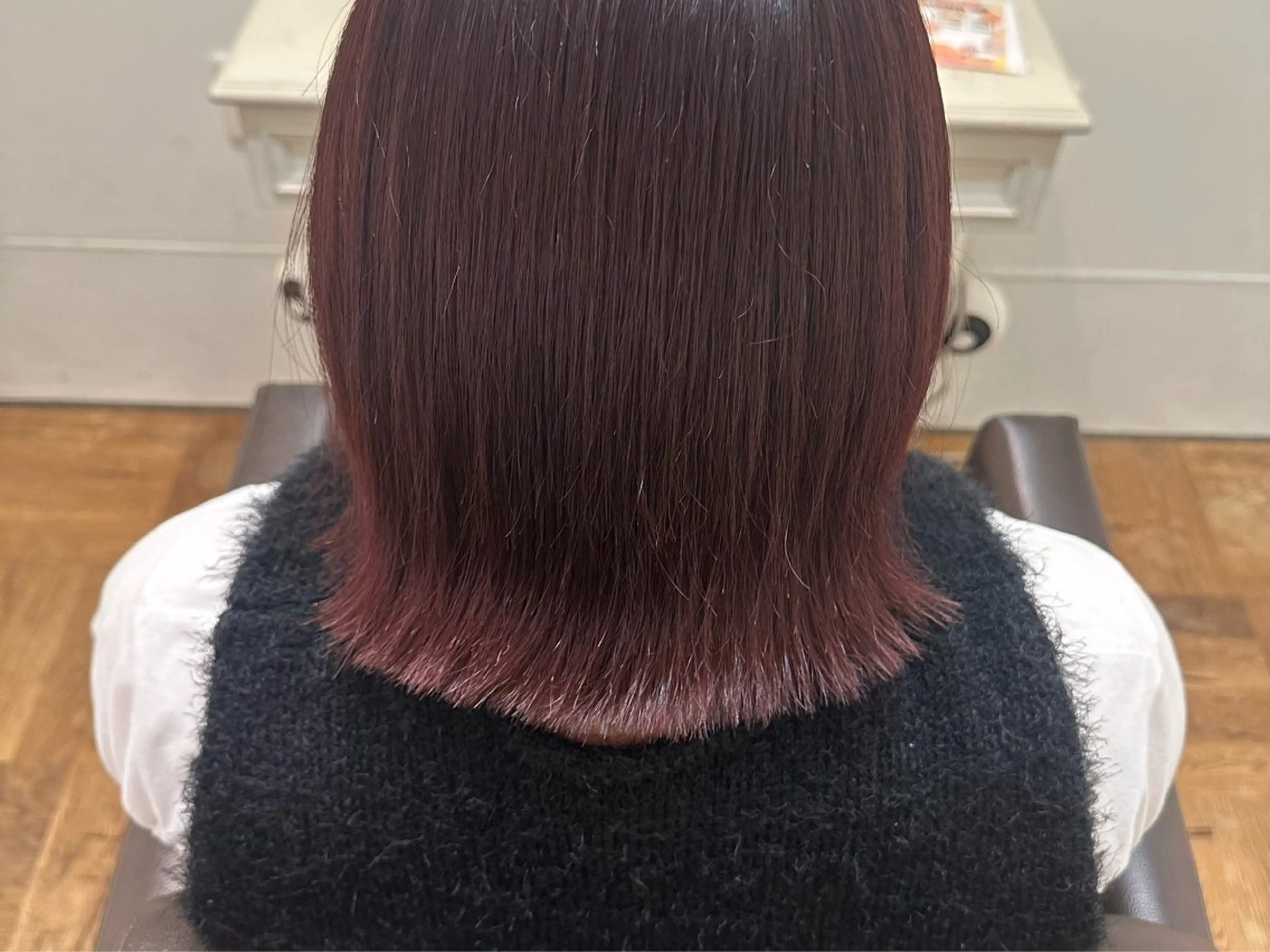 ミディアム カラー 久田 知奈梨のヘアスタイル