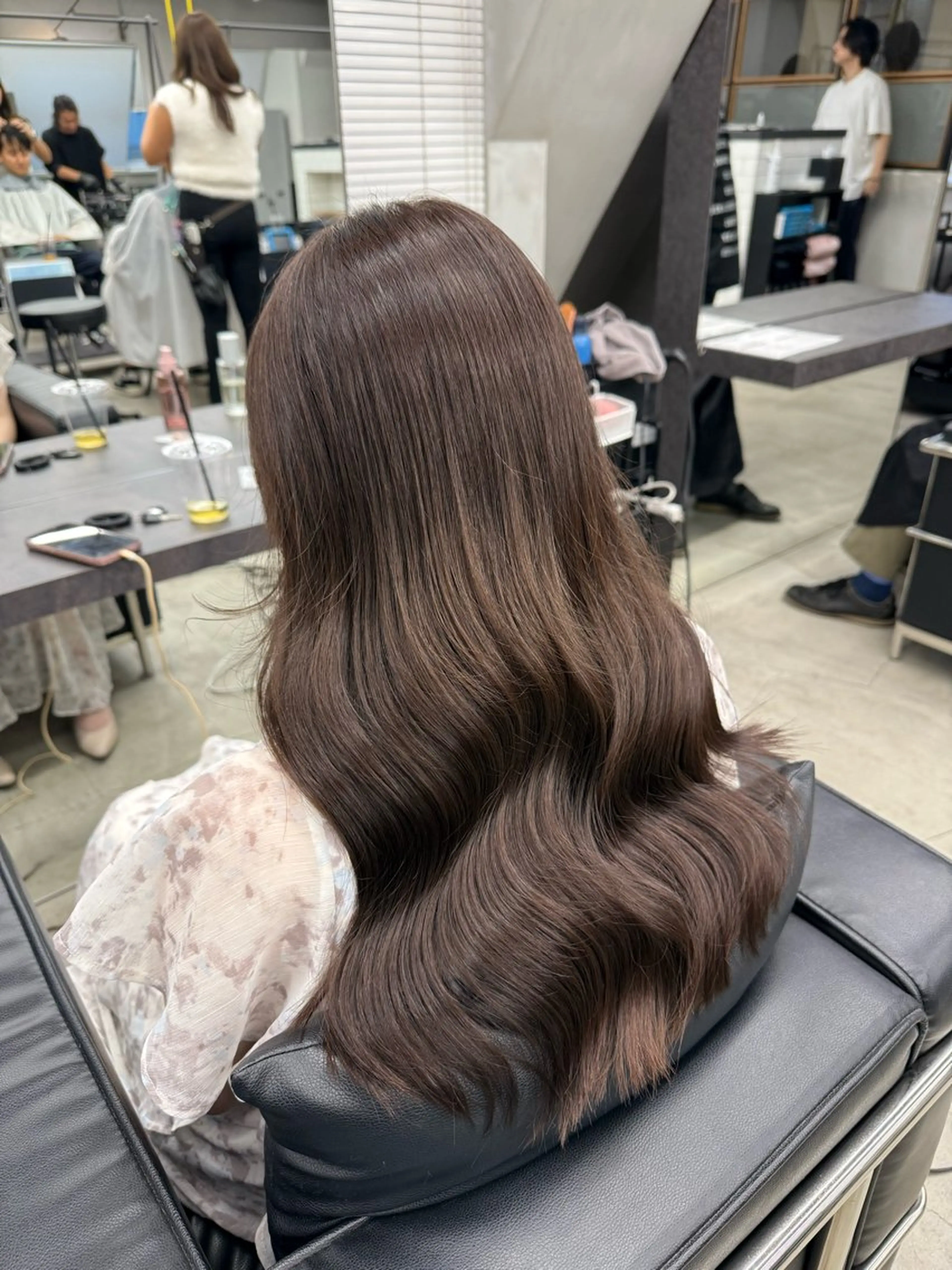 ロング カット ヘアカラー トリートメント 韓国🫧髪質改善🫧 縮毛矯正🫧陽菜🫧のヘアスタイル
