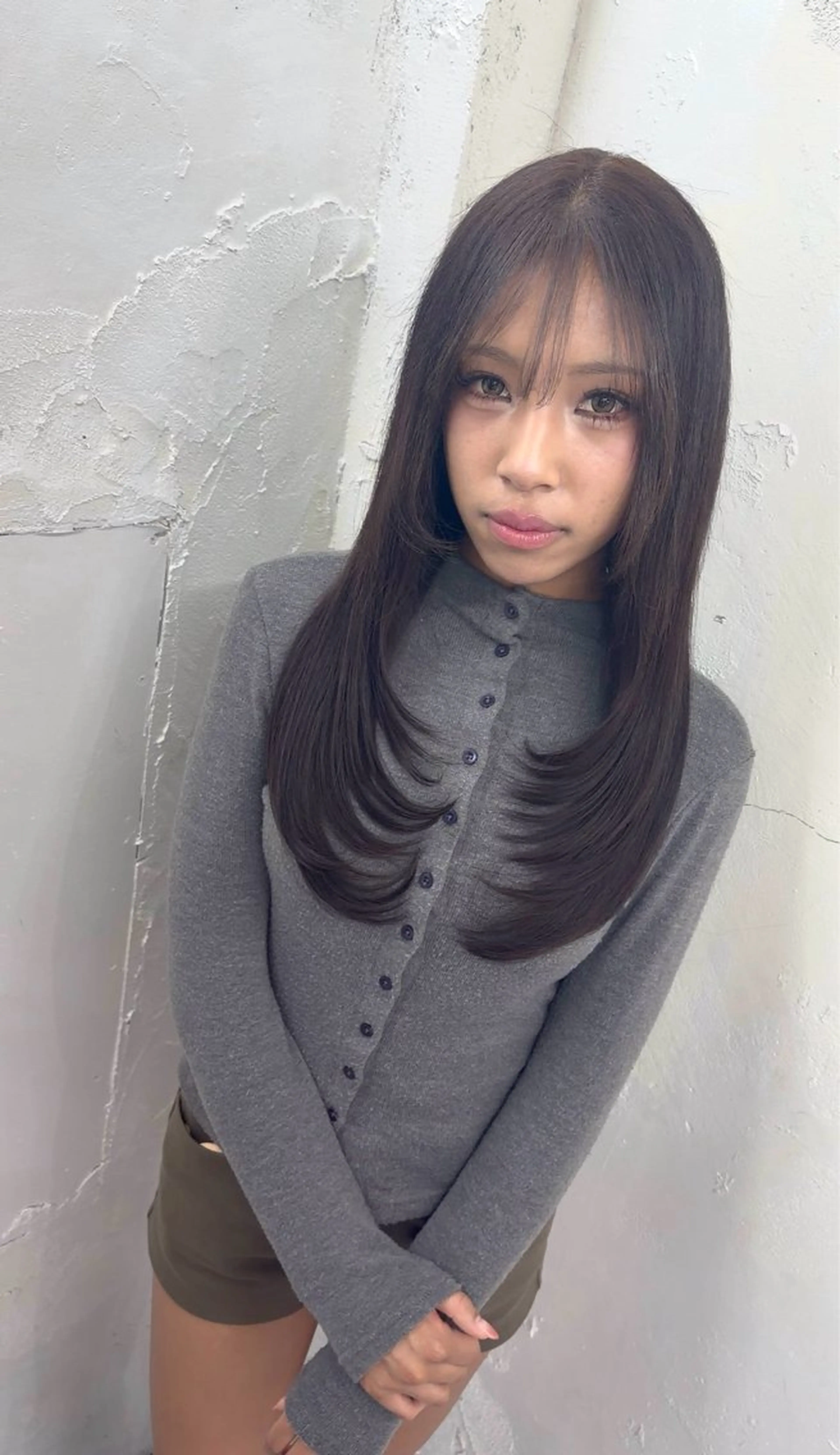 ロング ボブ エクステ ハッシュカット ハイレイヤー レイヤーカット ヘアカラー エクステ りくや/エクステ /ギャル/ナチュラルのヘアスタイル