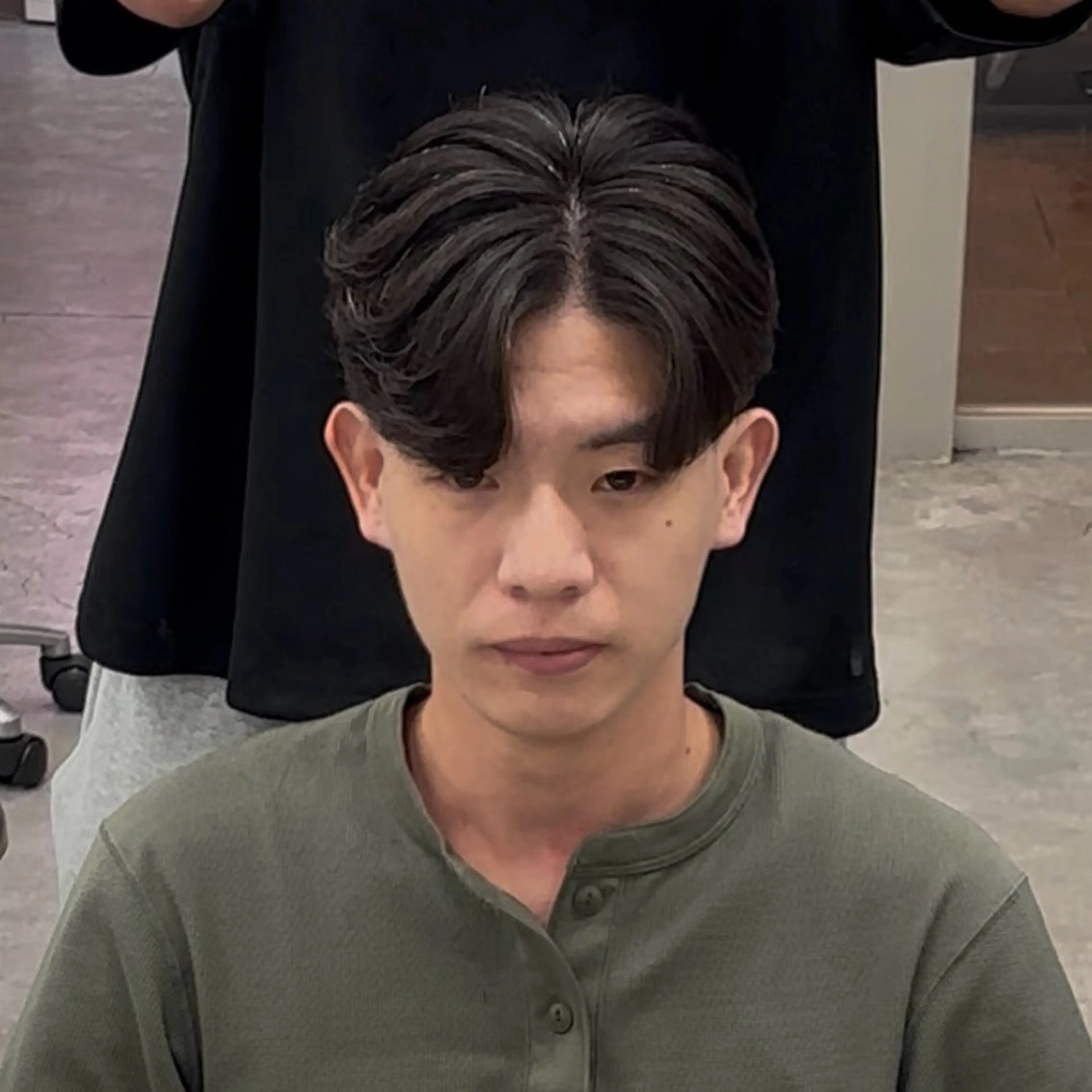 パーマ メンズ カット パーマ メンズ特化✨️ 韓国風パーマ🔥一八のヘアスタイル