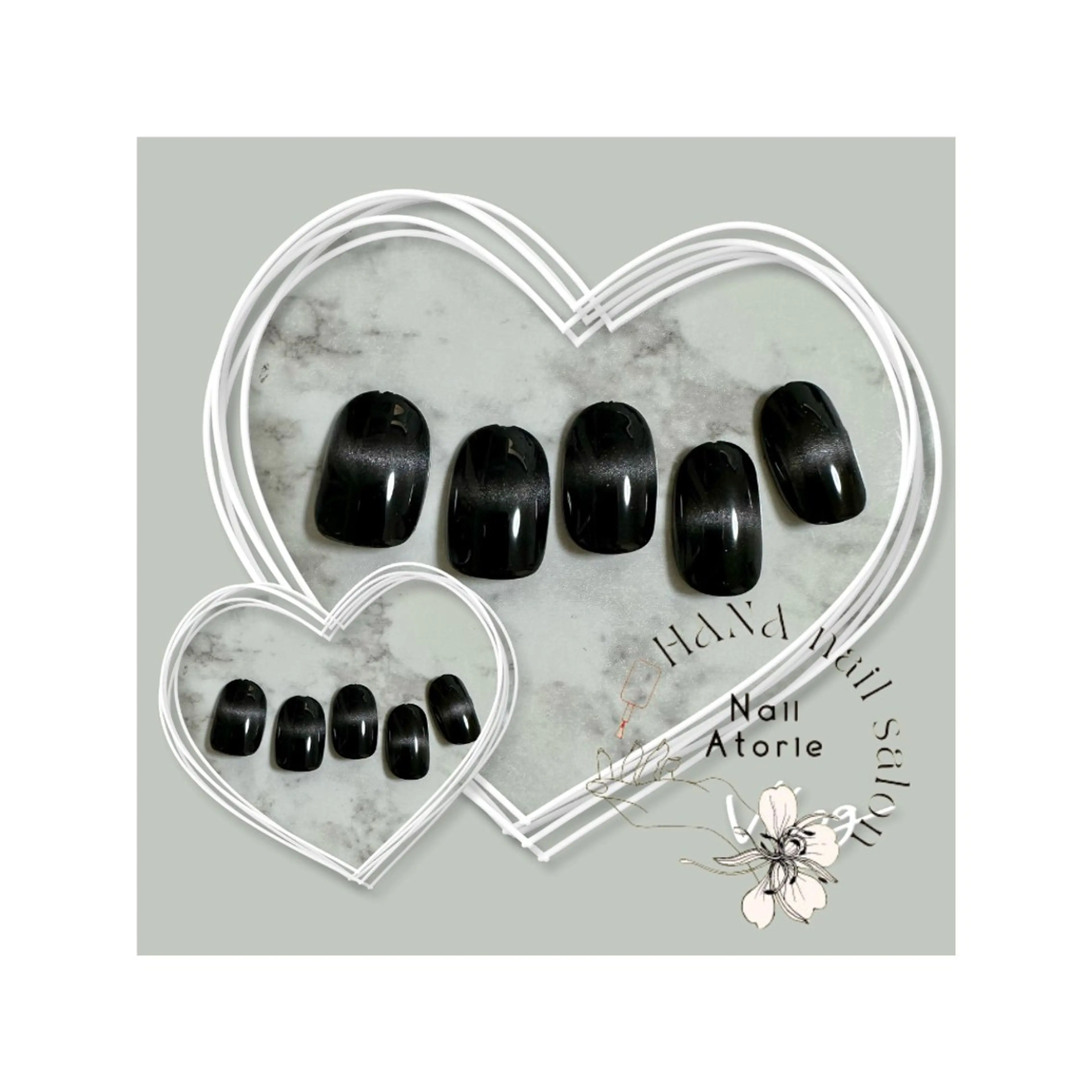 ネイル マグネットネイル ハンドネイル HaNA 　nail salonのネイルデザイン