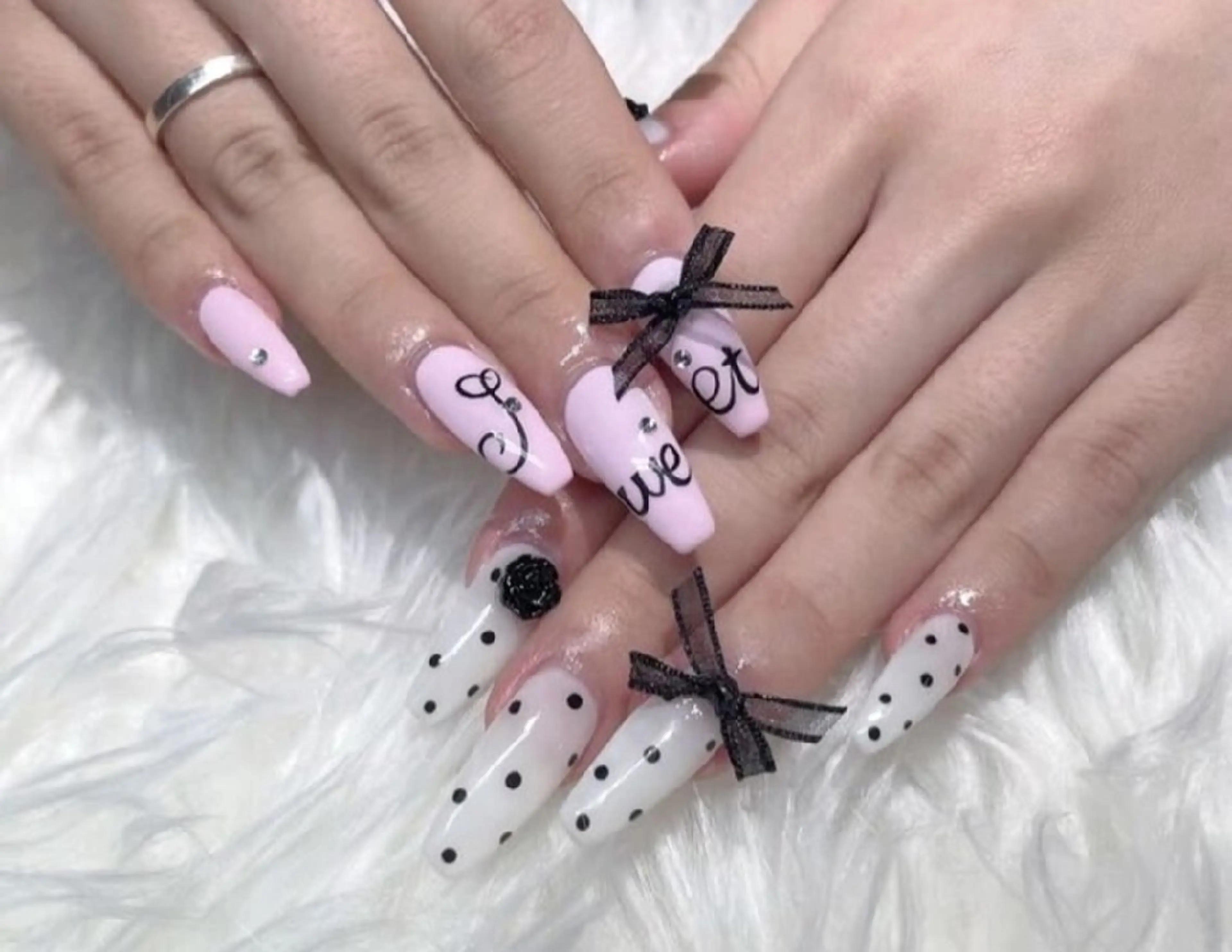 チップ長さだし+持ち込みデザイン（10本）（ジェルオフ+500円）の写真