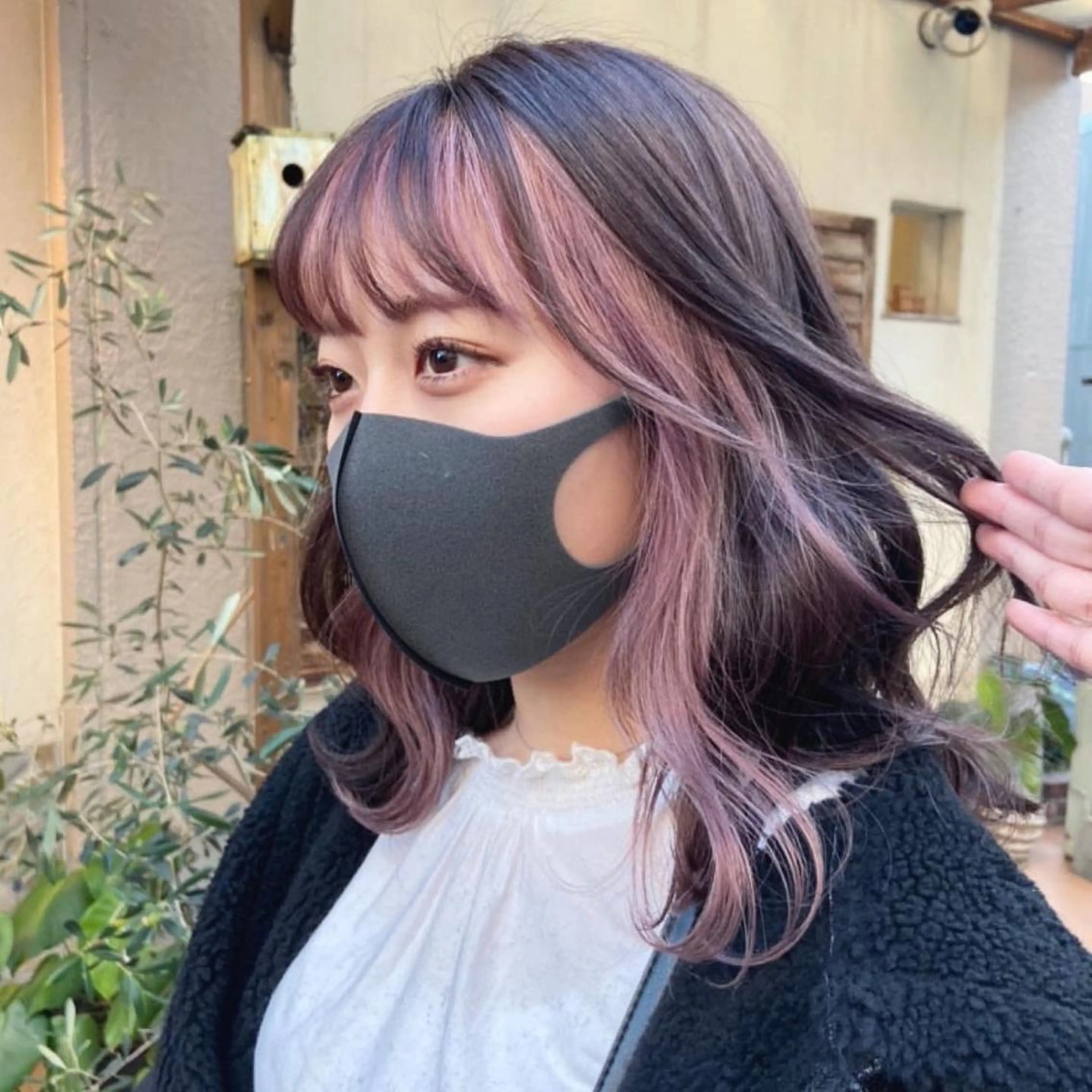 ミディアム カラー なかの たくみのヘアスタイル