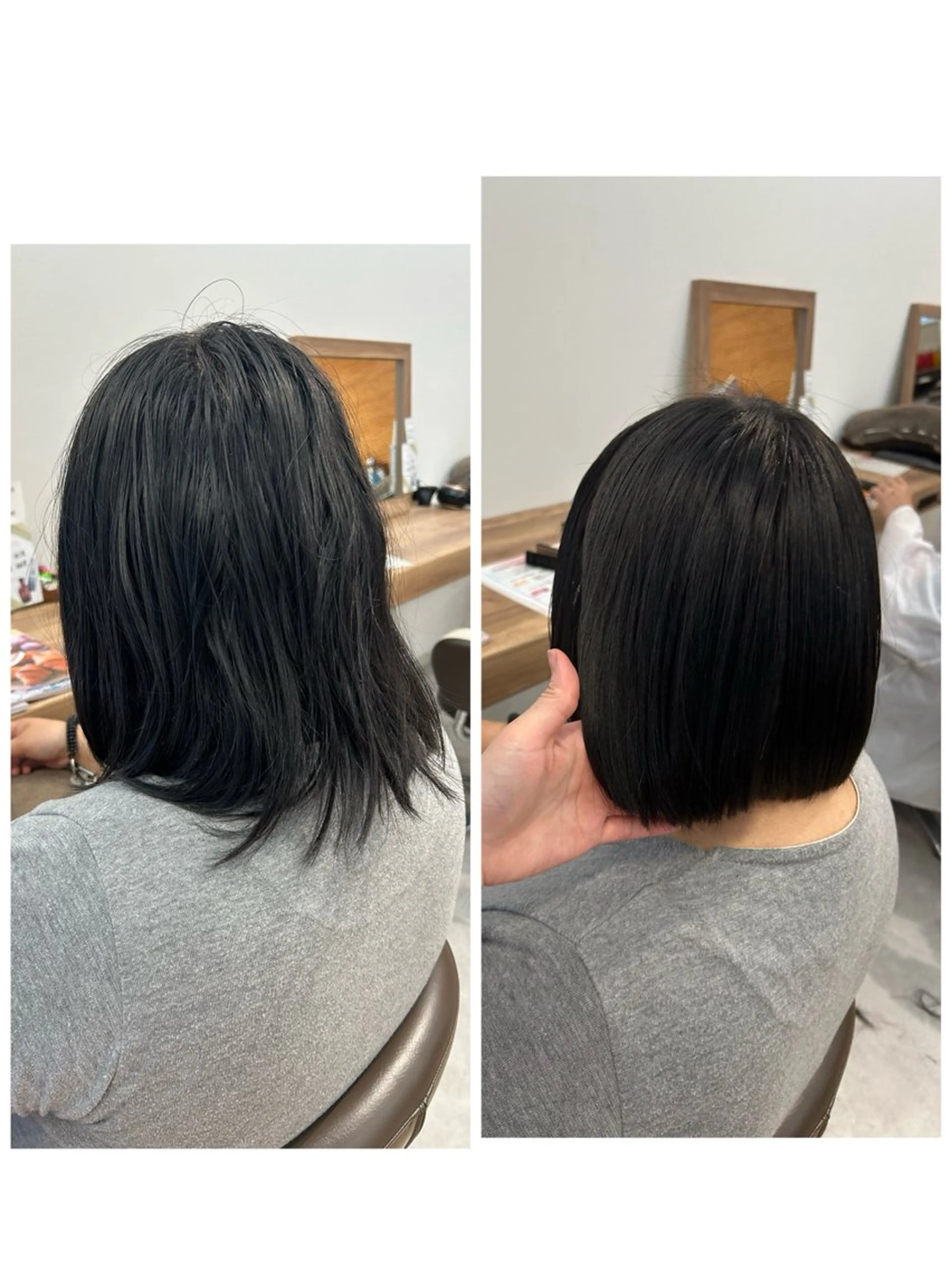 ミディアム no4ナチュラル戸祭所属・山越 美裕樹のヘアスタイル