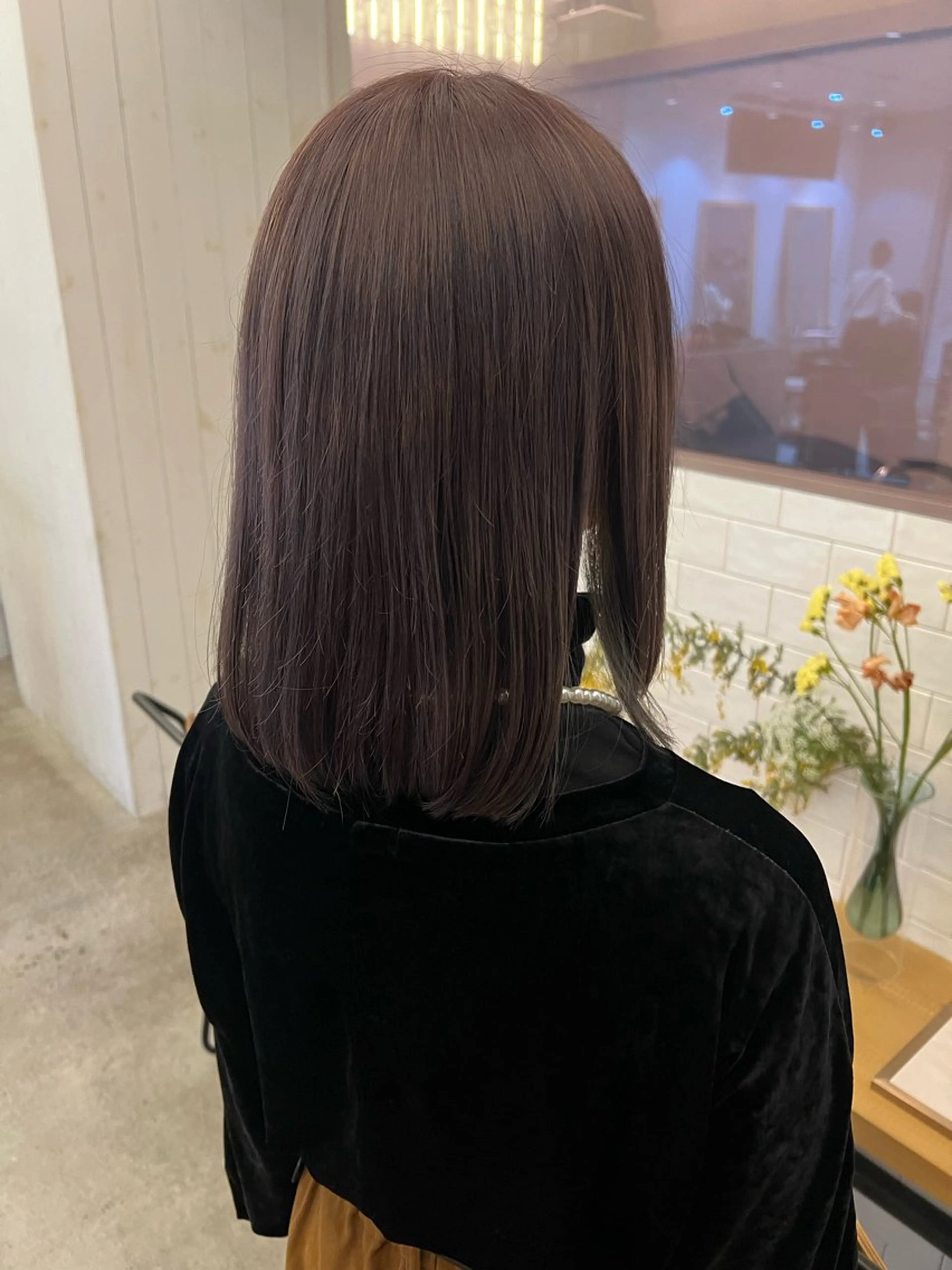 ミディアム ヘアカラー 髙橋 かなこのヘアスタイル