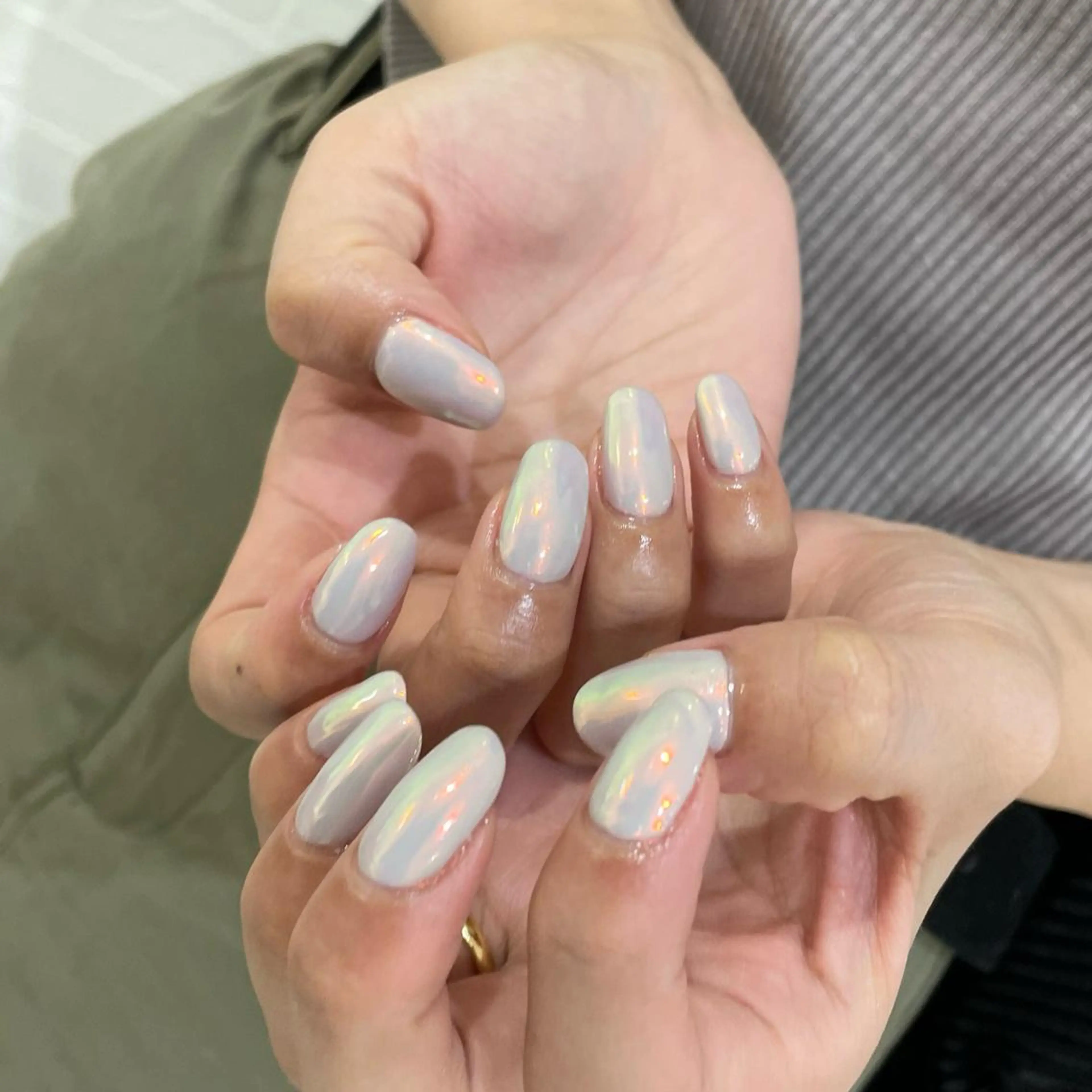 ネイル オーロラネイル ｵｵﾀｹ ﾚｲﾅのネイルデザイン