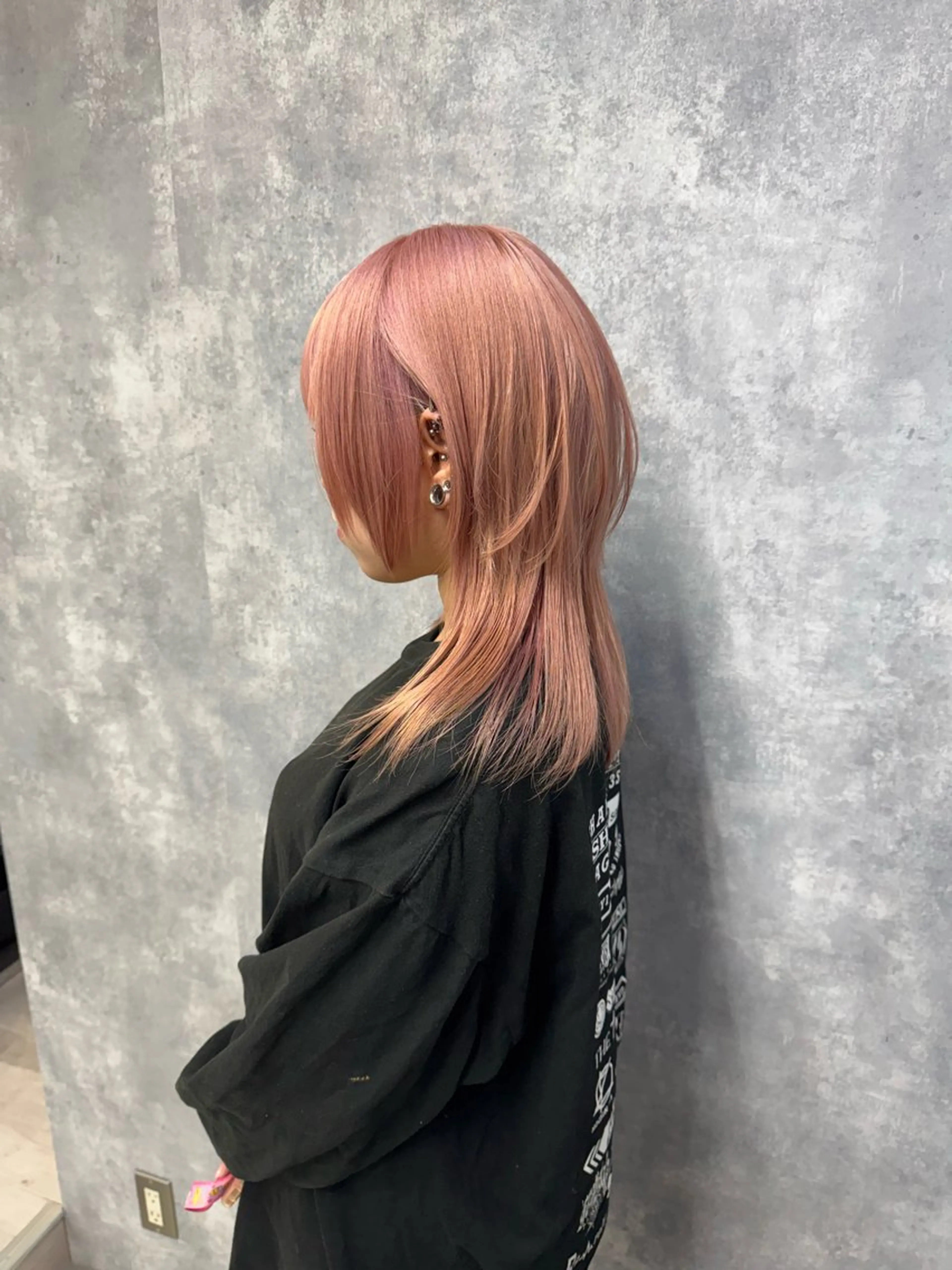 ミディアム ウルフカット カット ♡ハッシュカット/ レイヤー/yucoのヘアスタイル