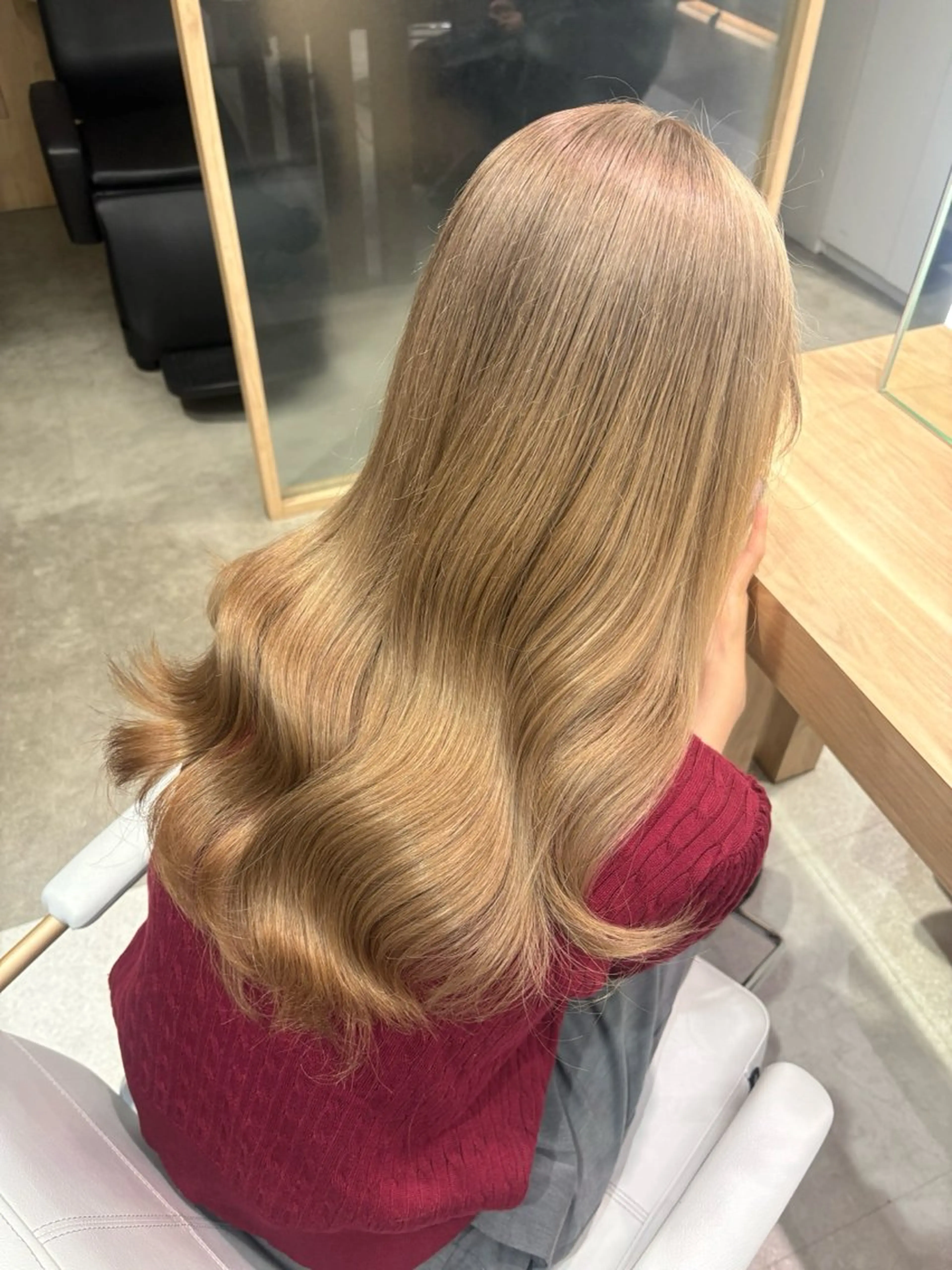 ロング カラー カット ヘアカラー トリートメント 韓国ヘア🇰🇷透明 感カラー/yui💞のヘアスタイル