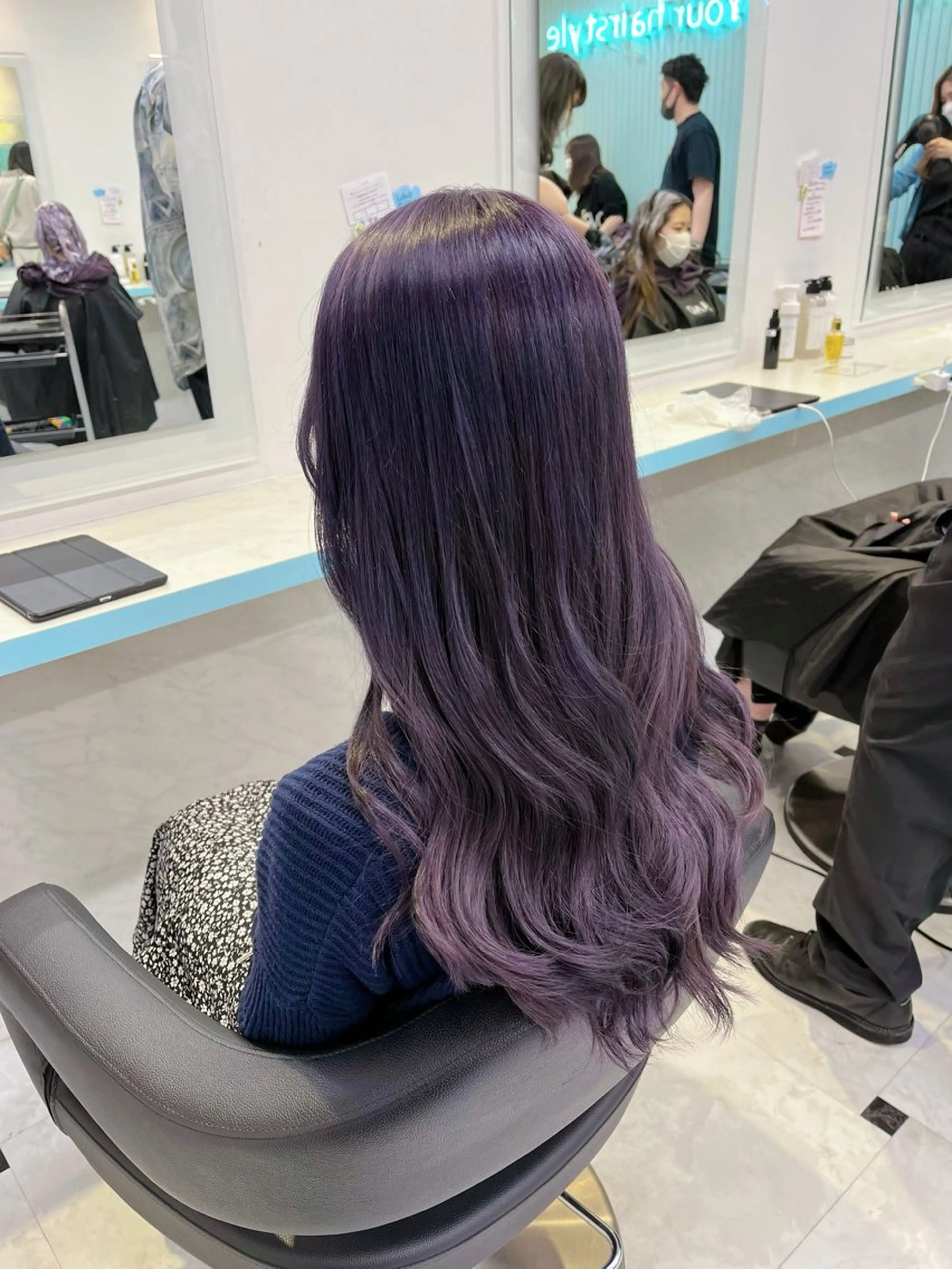 ロング カラー ヘアカラー トリートメント ブリーチカラー 🩵MIZUKIのヘアスタイル