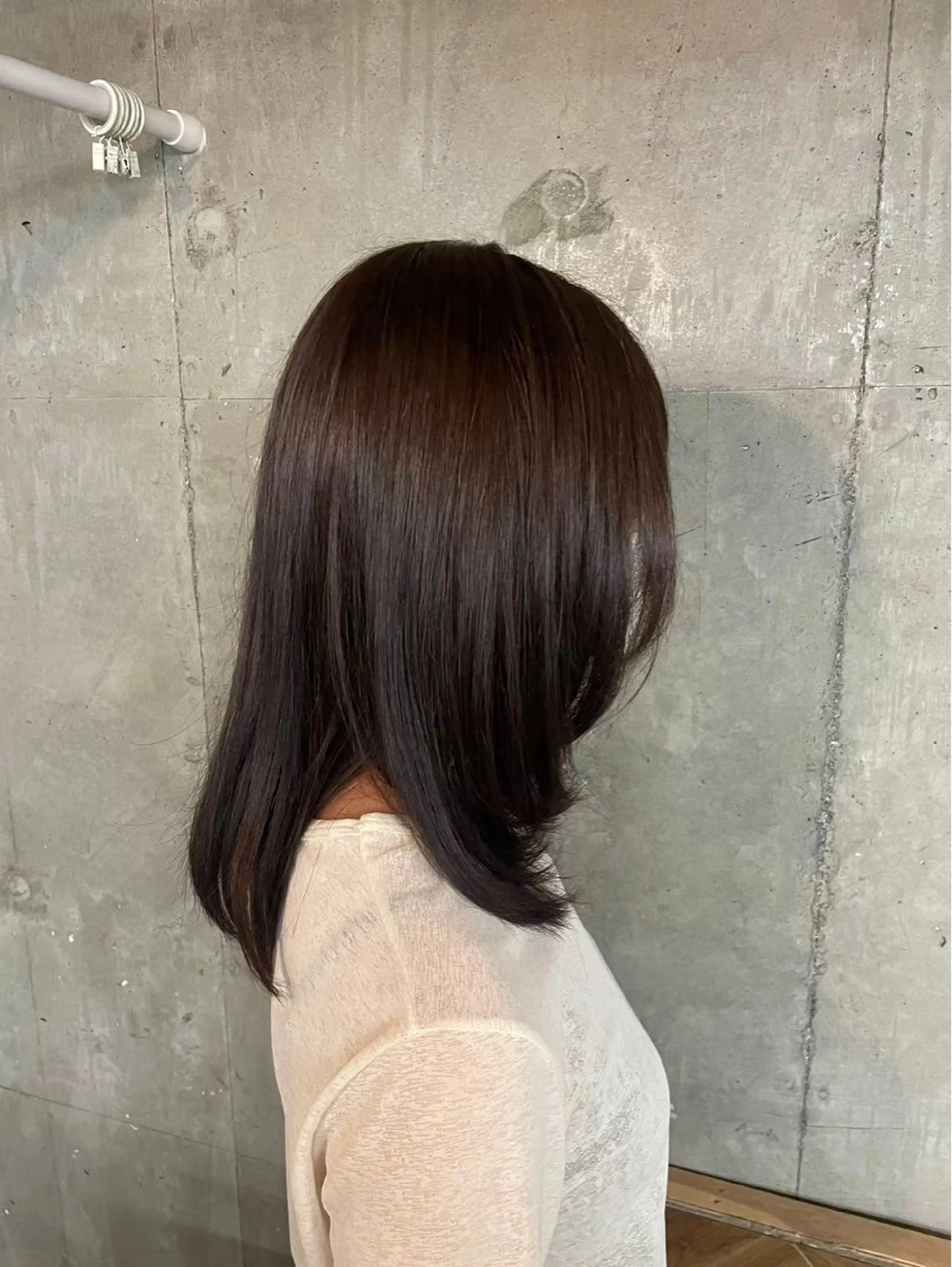 ミディアム レイヤーカット 艶カラー/髪質改善 kyoka🫧のヘアスタイル