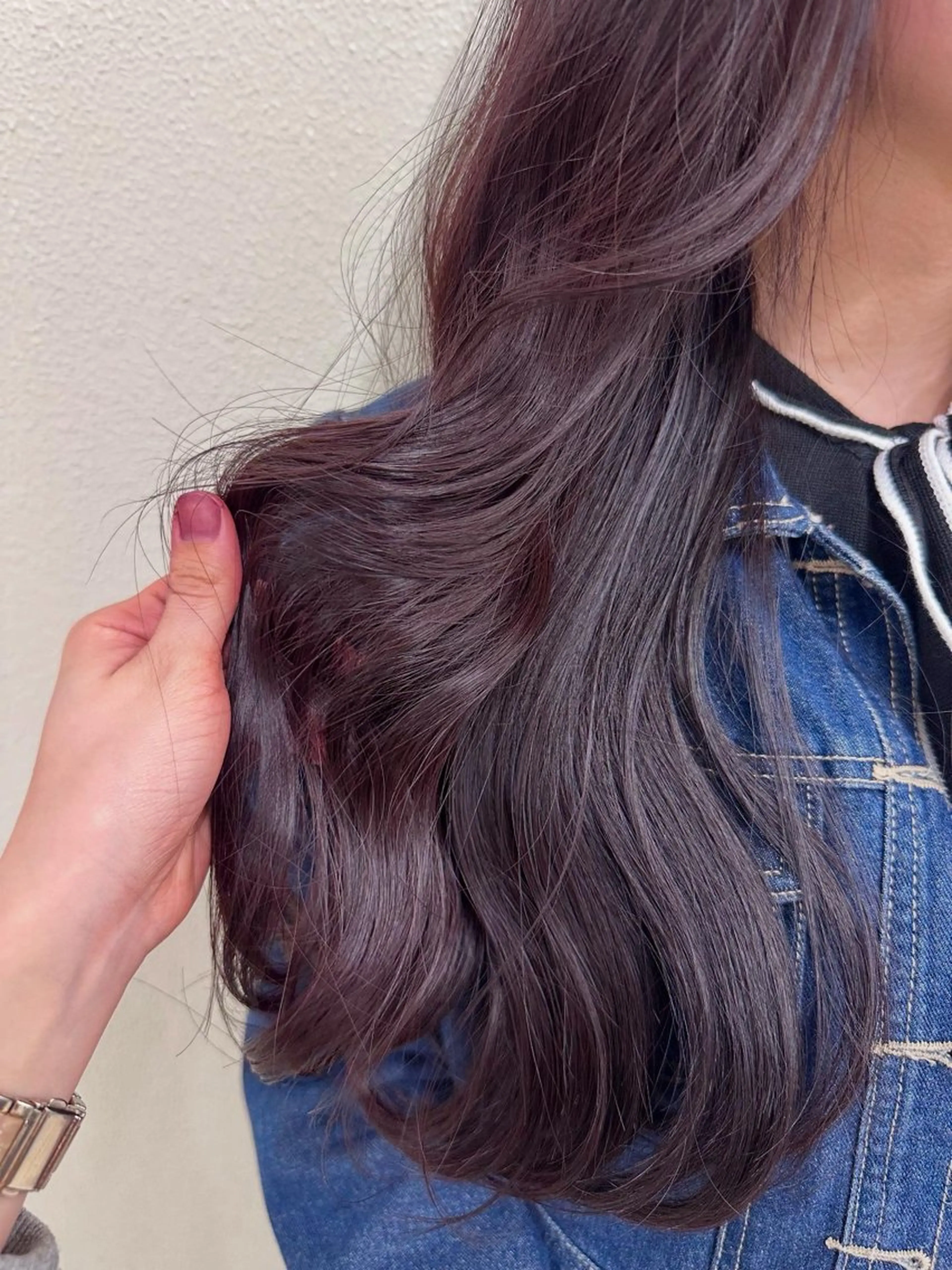 カラー ラベンダーカラー ラベンダーピンク ピンクカラー ヘアカラー トリートメント 艶髪/ブリーチなし Wカラー🌺yuiのヘアスタイル