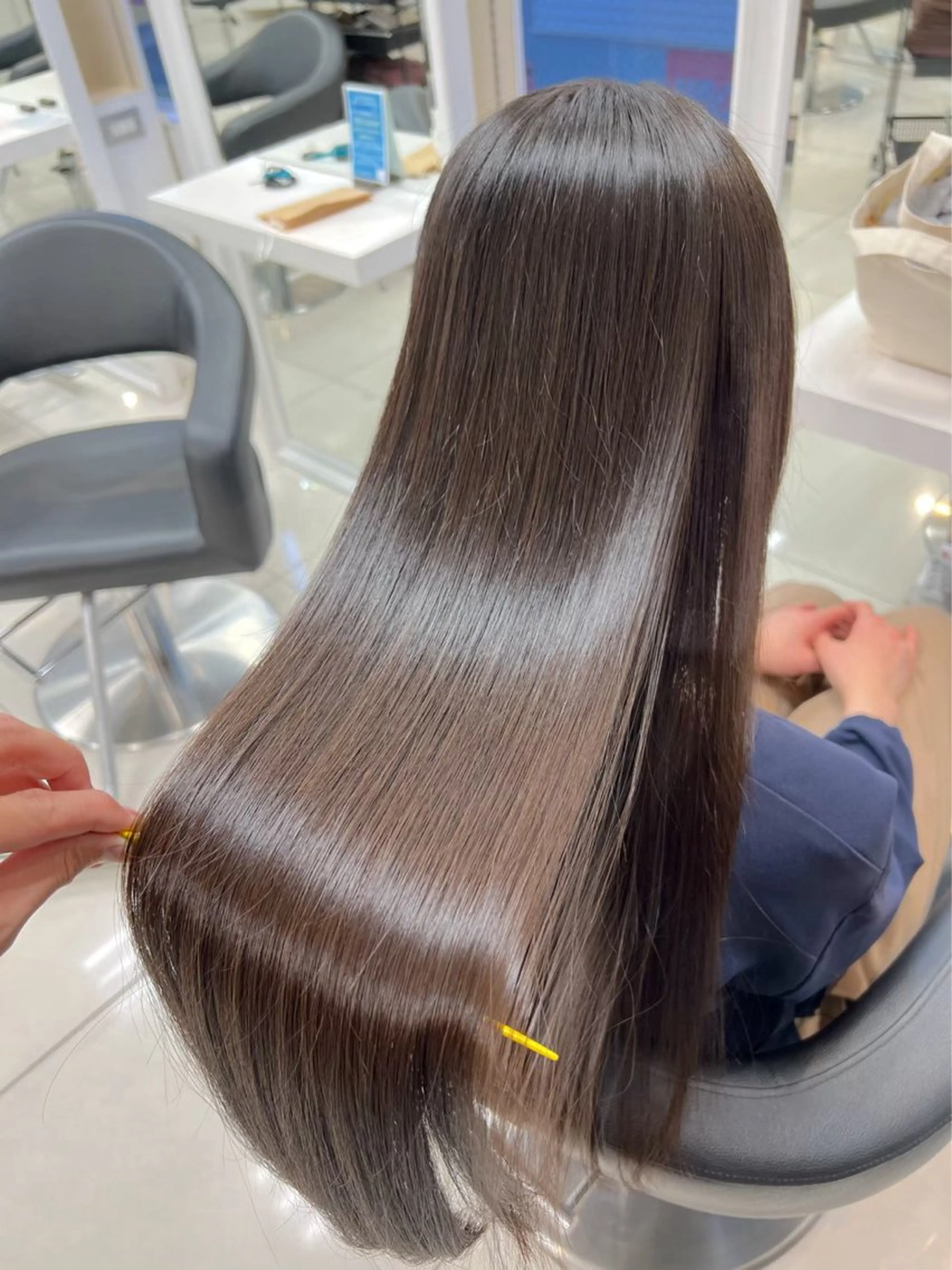 ロング カラー パーマ カット トリートメント 縮毛矯正指名No.1 艶カラー/SHIMAのヘアスタイル