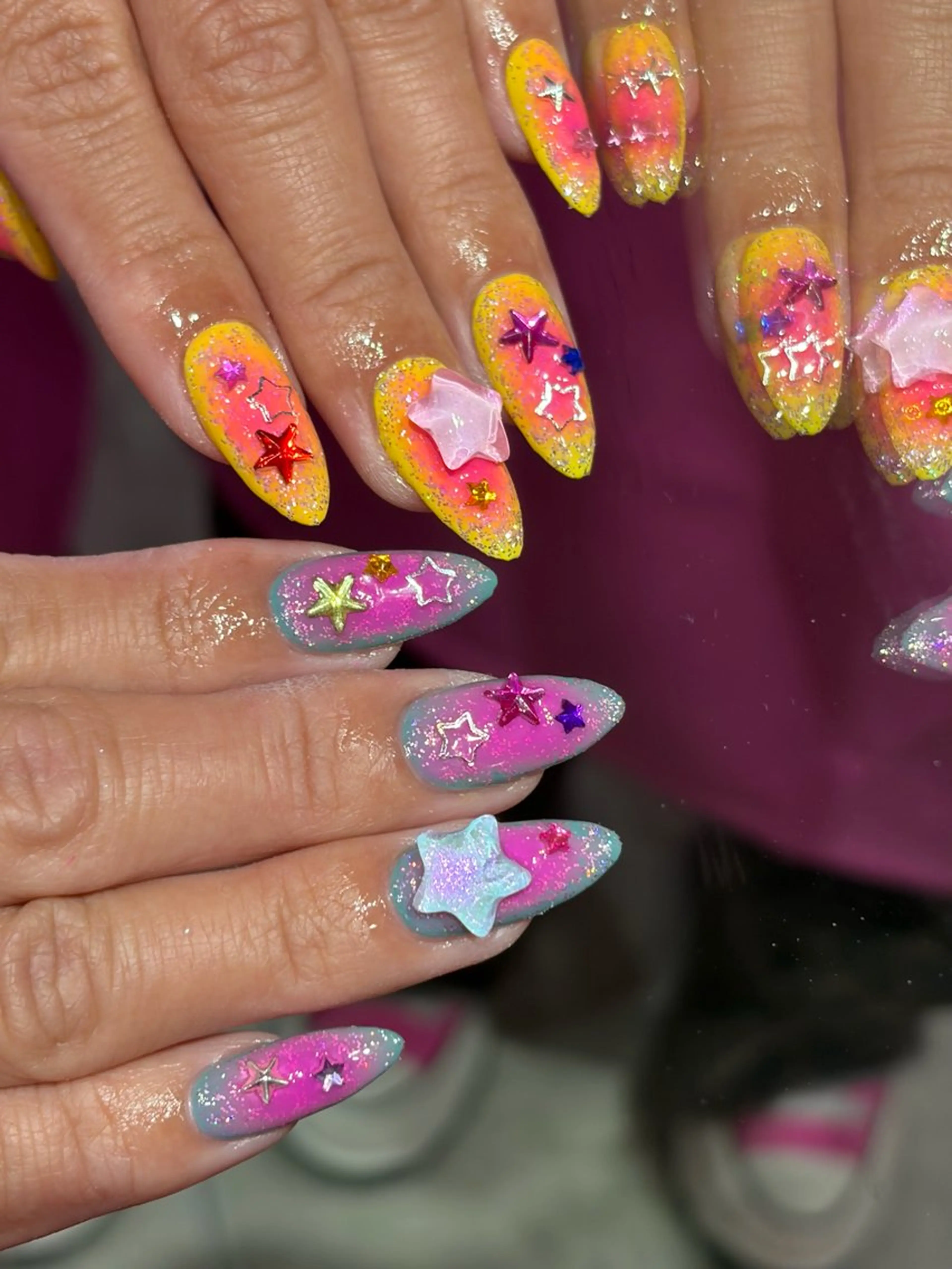 ネイル ラメ(グリッター) ハンドネイル PINS16✴︎ 原宿ネイリストumiのネイルデザイン