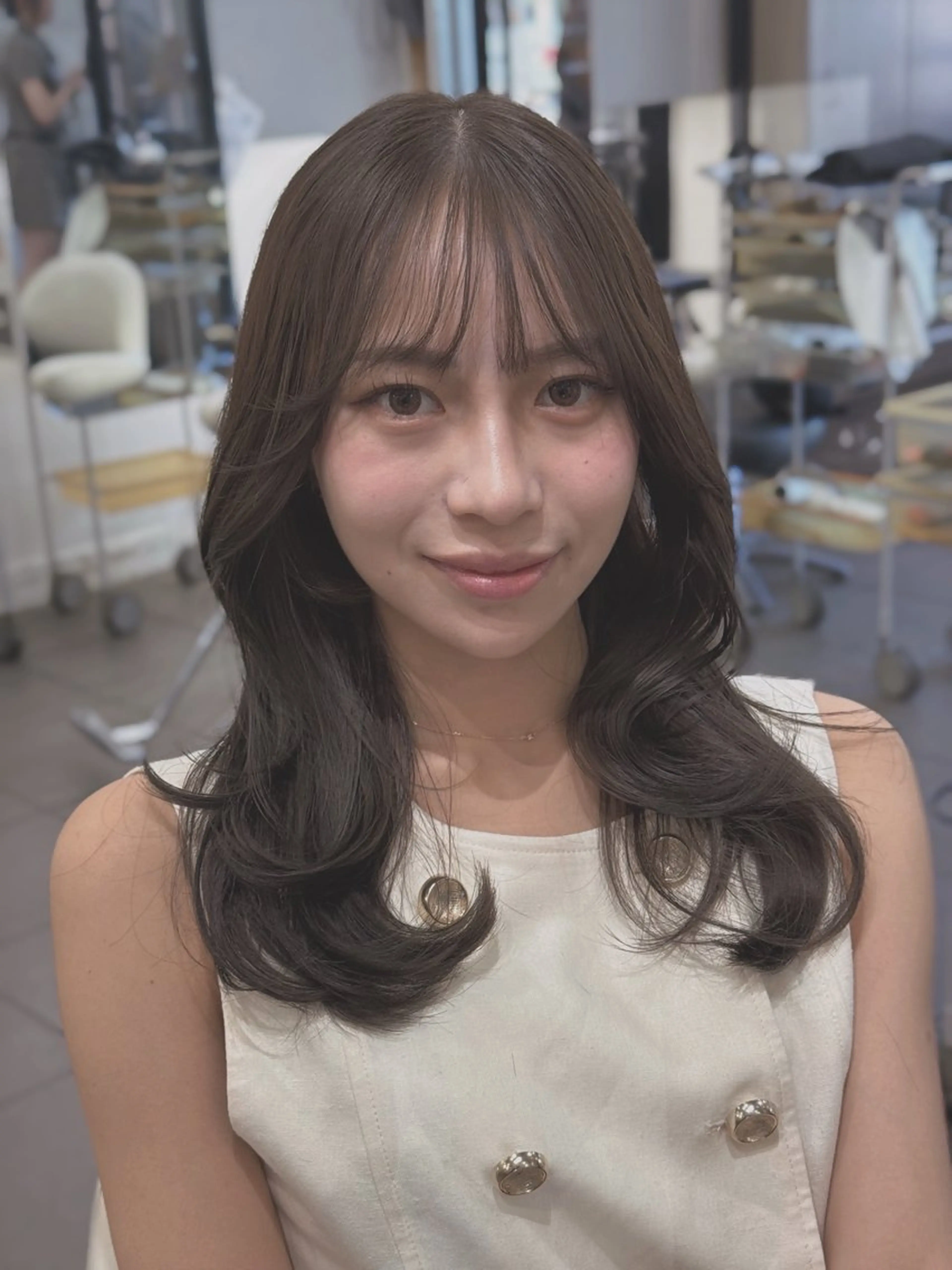 【人気No.1🍀】似合わせカット+透明感カラー+内部補修TR¥10000の写真