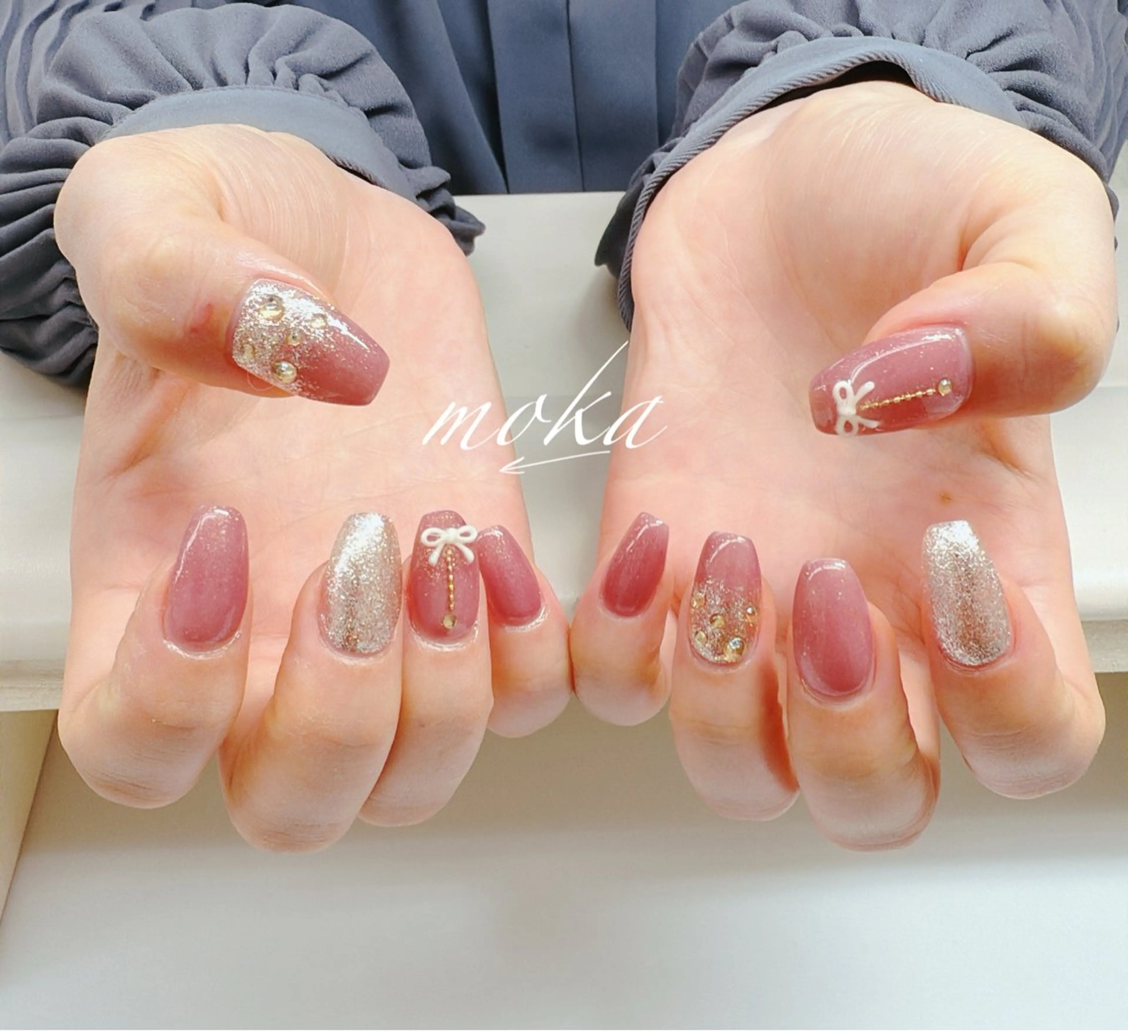 ネイル ハンドネイル ハンドケア 胡蝶蘭レディースサロ ンNailMOKAのネイルデザイン