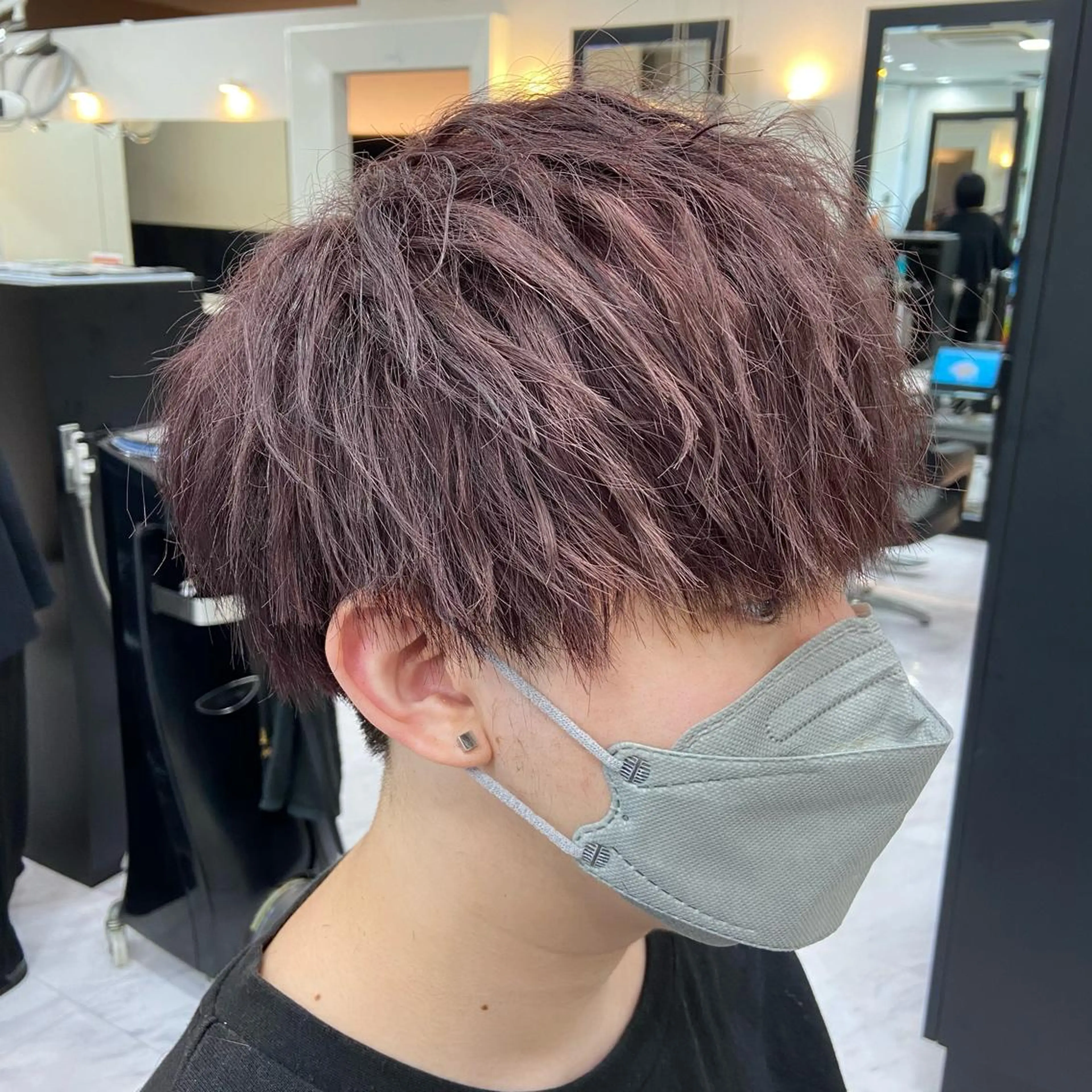 カラー メンズ マッシュ Luce 杉本のヘアスタイル
