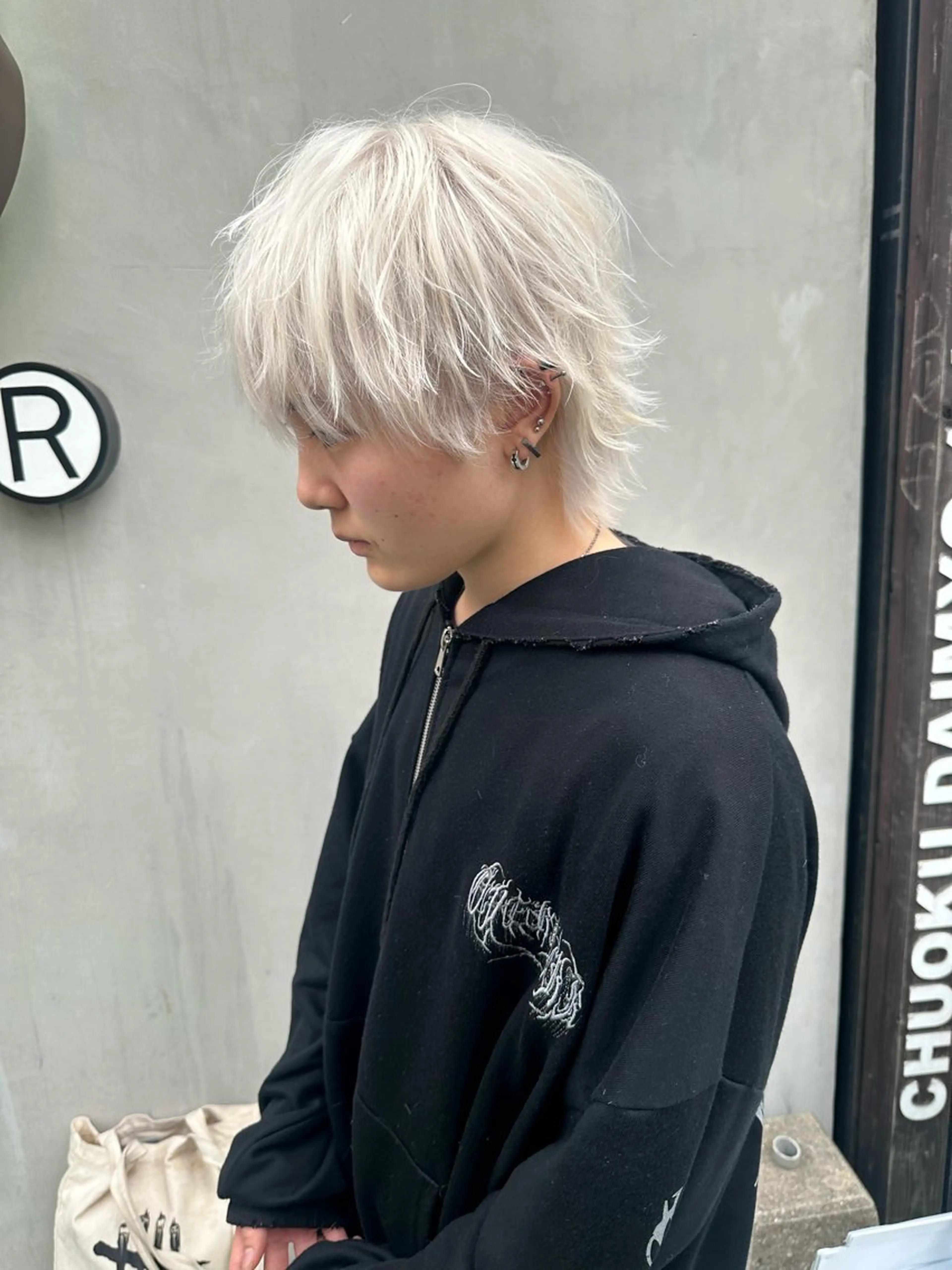 ショート メンズ ヘアカラー AiM エイム　韓国レイヤーのヘアスタイル