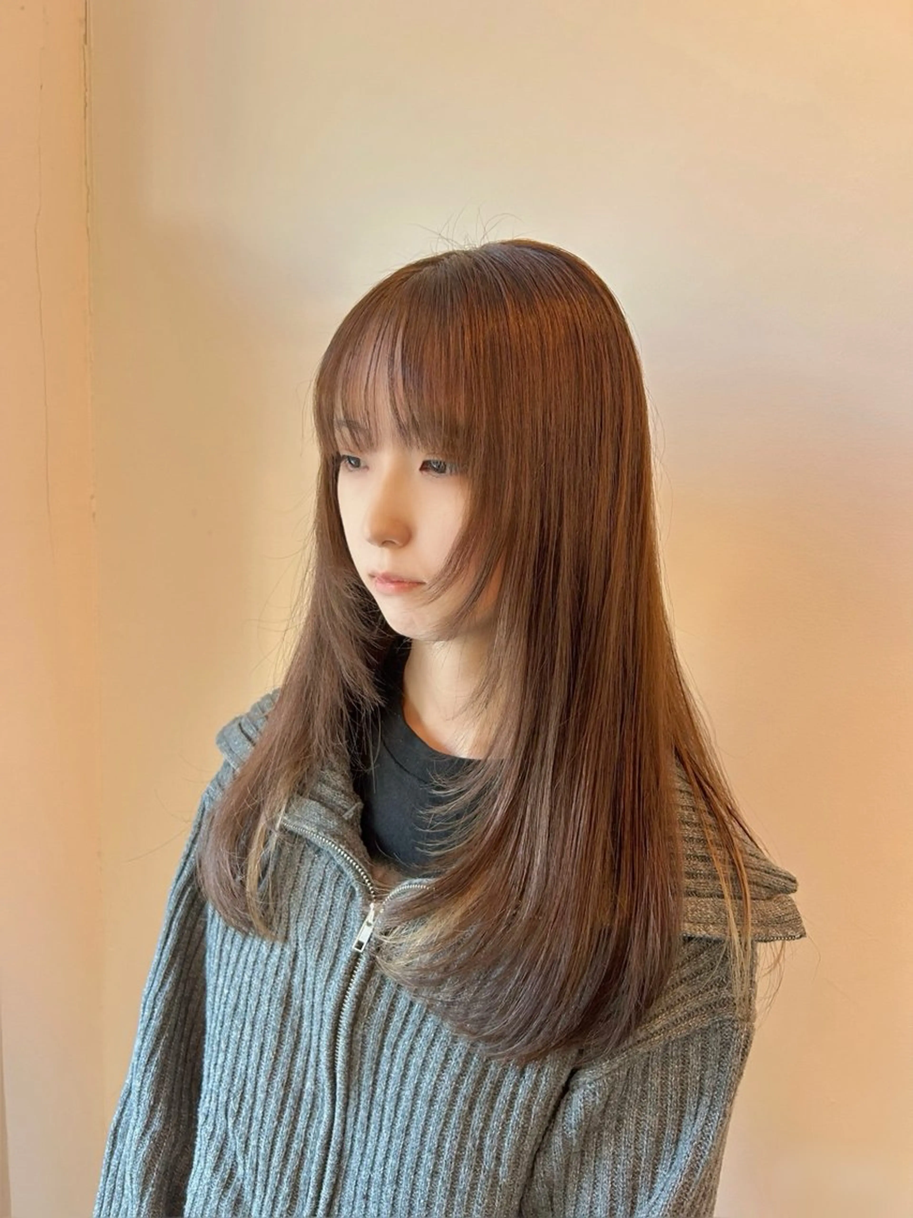 ロング カラー デザインカラー レイヤーカット トリートメント カット ヘアカラー 佐藤 悠生 メンズパーマ.カットのヘアスタイル
