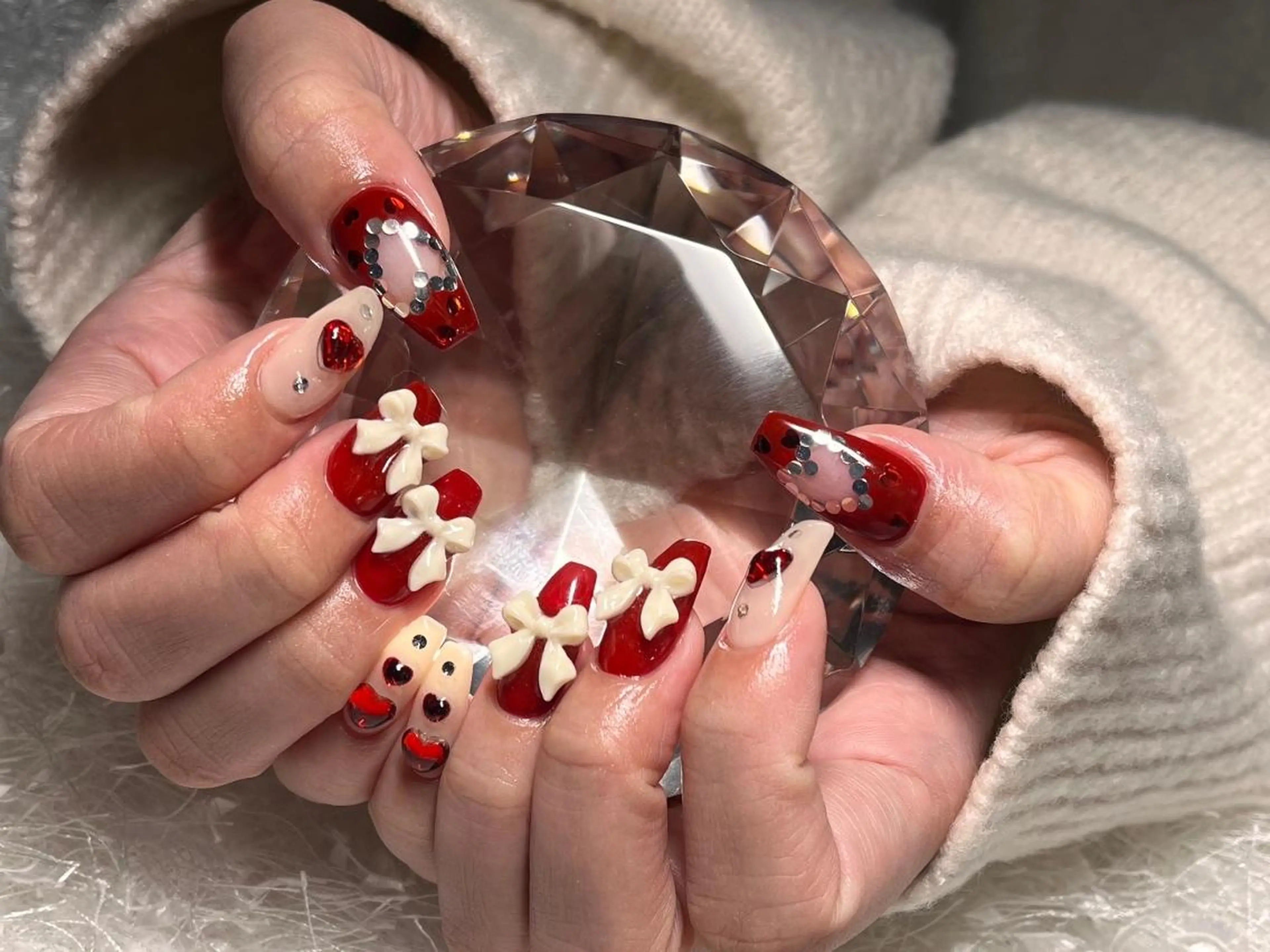 ネイル 長さ出し フレンチネイル ジェルネイル グラデーション 韓国ネイル ハンドネイル Nail&eye Belire 新宿のネイルデザイン