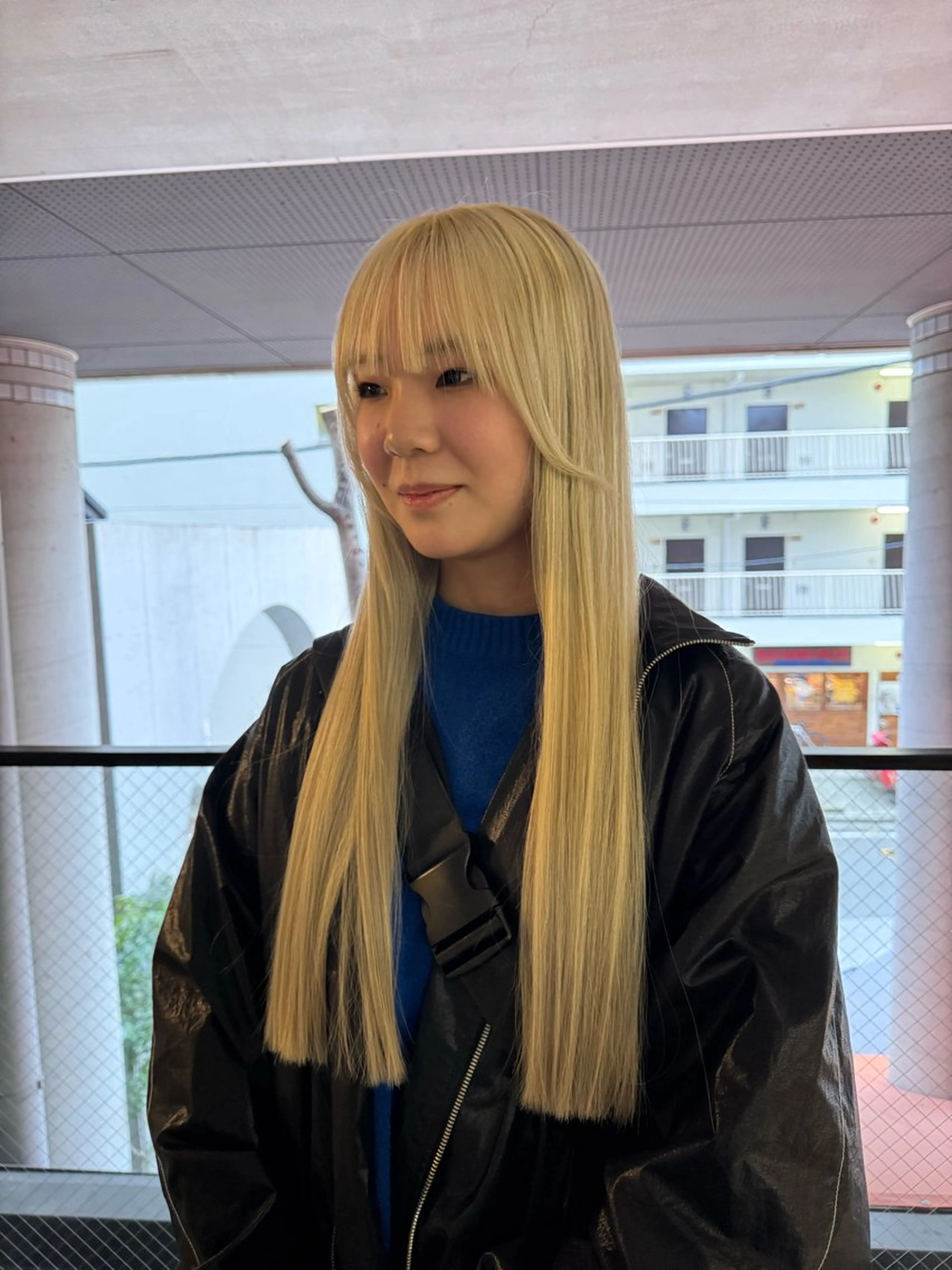 ロング 顔周りカット saki/メンズパー マ・デザインカラーのヘアスタイル