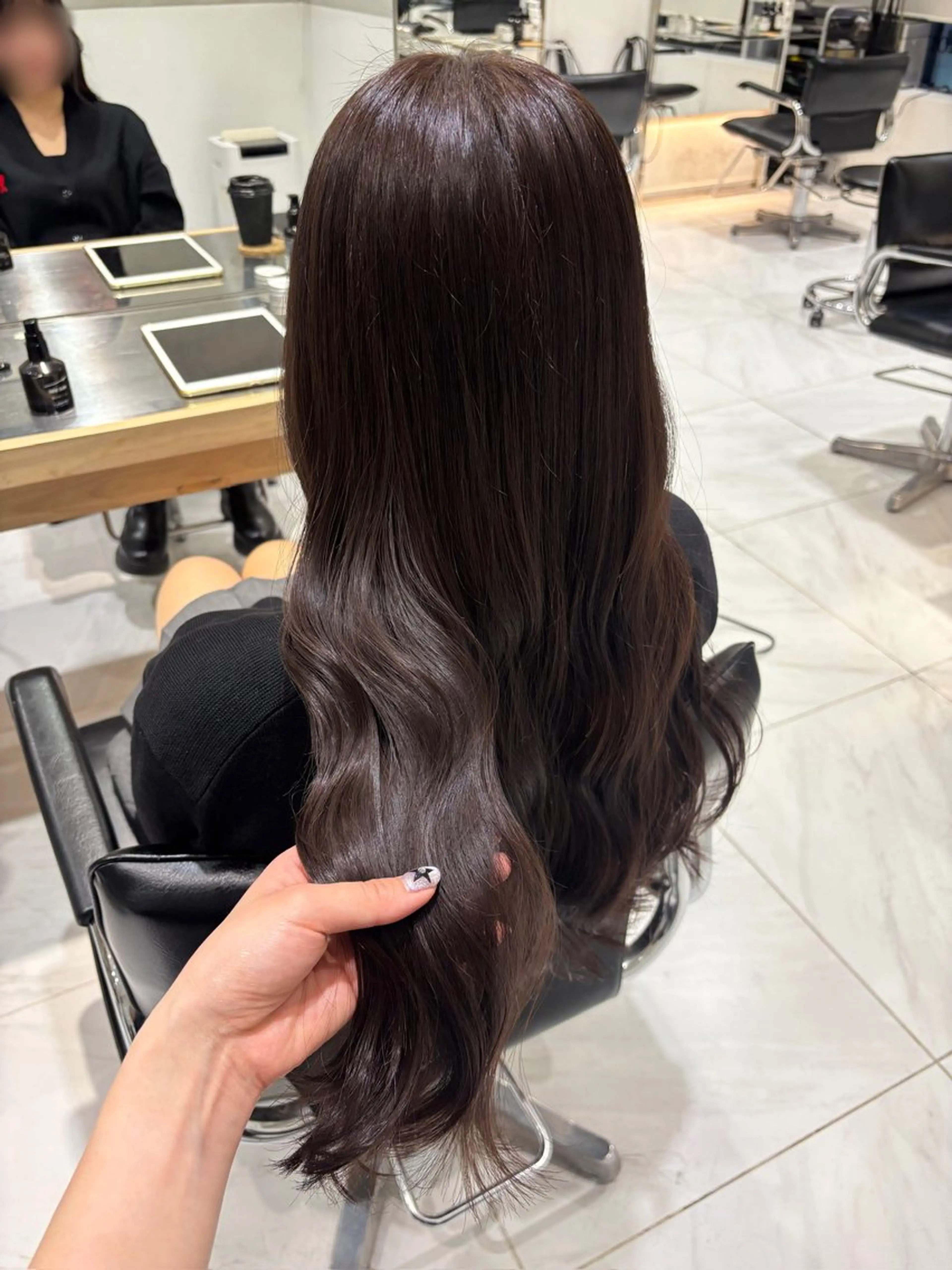 ˚✧₊⁎【ケアカラー×艶感up】髪質改善カット&補修カラー＋シャンプー＋艶コートトリートメント⁎⁺˳✧༚の写真