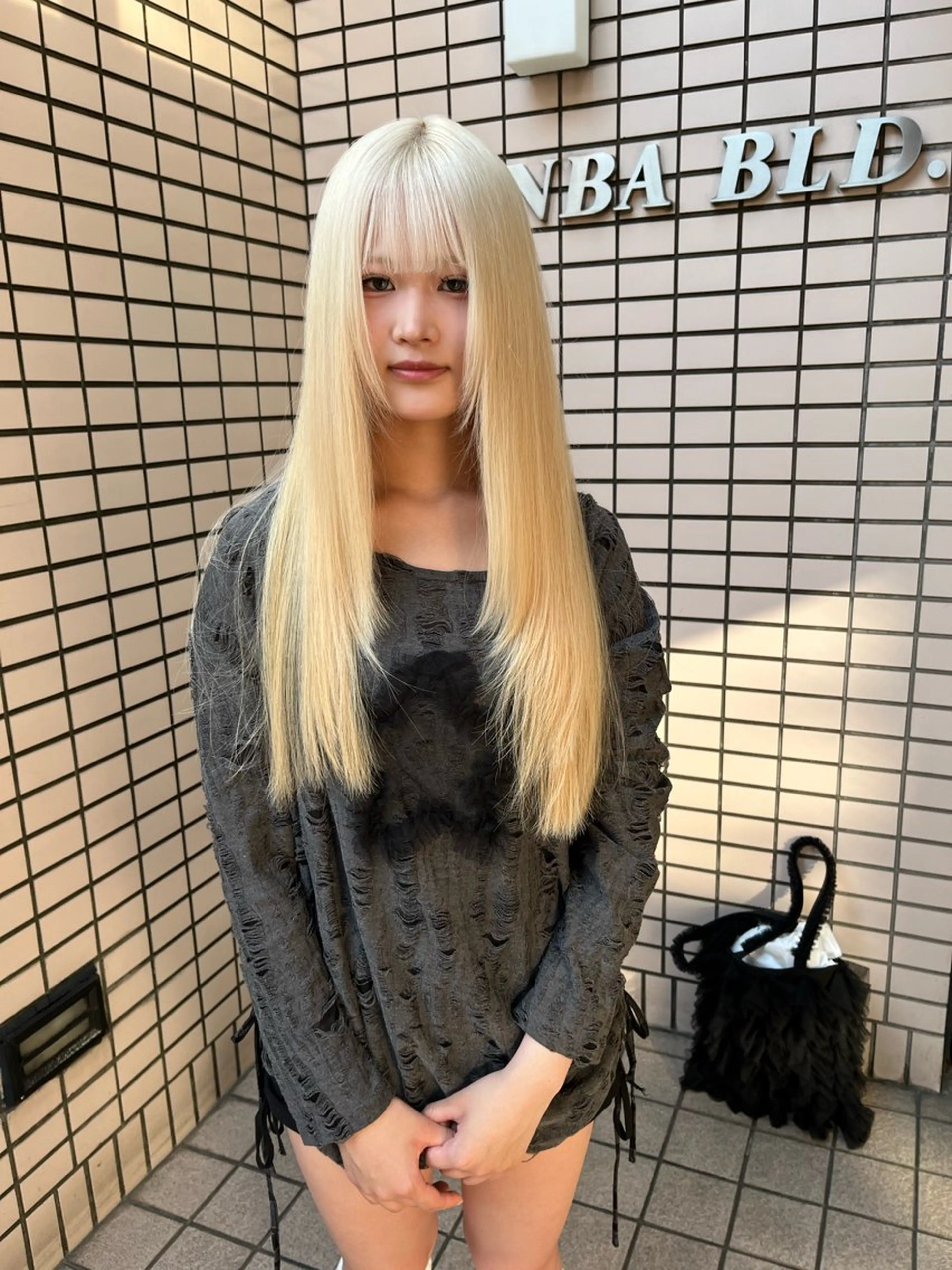 ロング カラー ヘアアレンジ ヘアカラー トリートメント ハイトーン/美髪矯正 🍃大江拓実のヘアスタイル