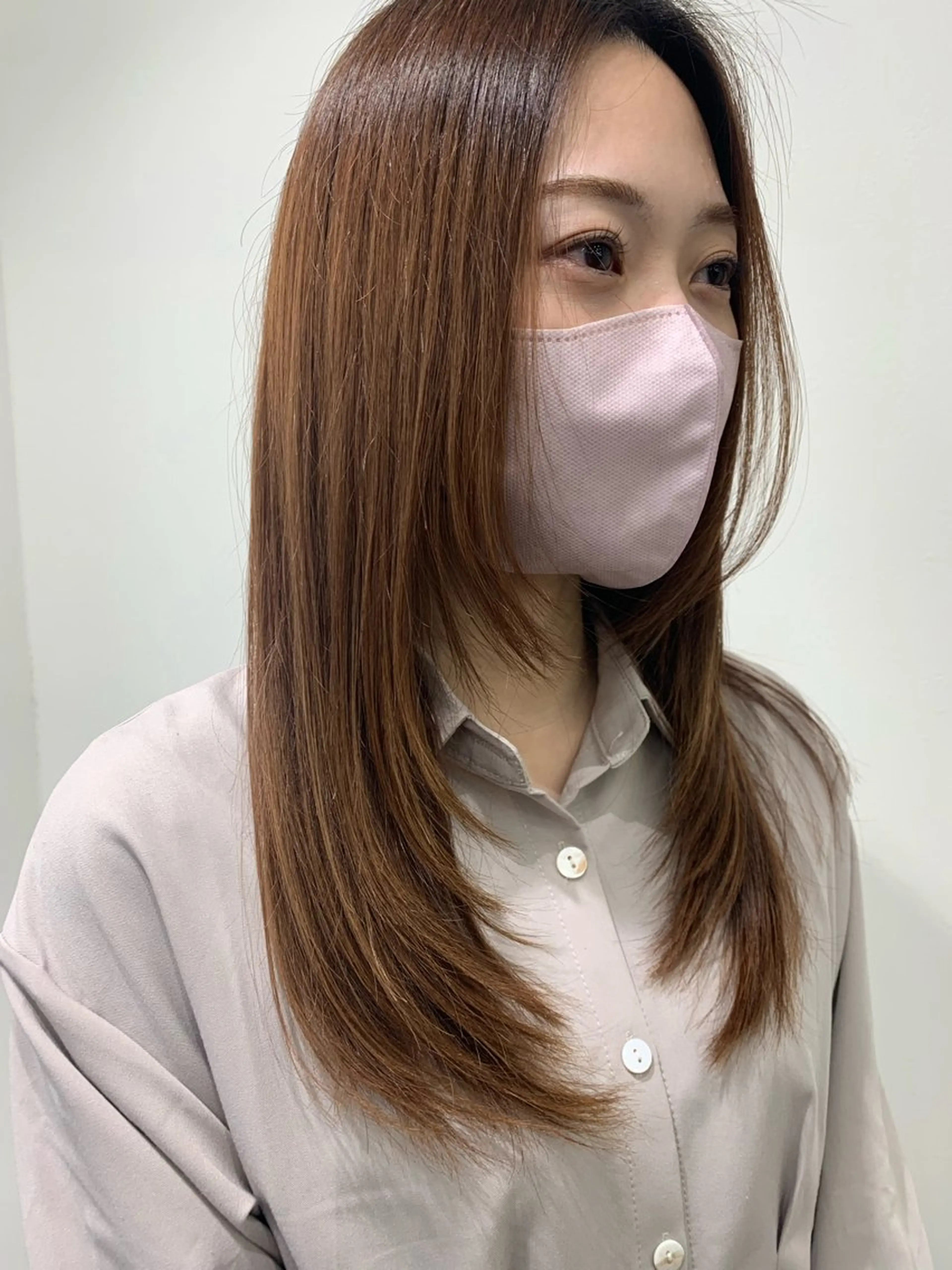 ロング レイヤーカット Rina🪄 韓国風レイヤーcutのヘアスタイル