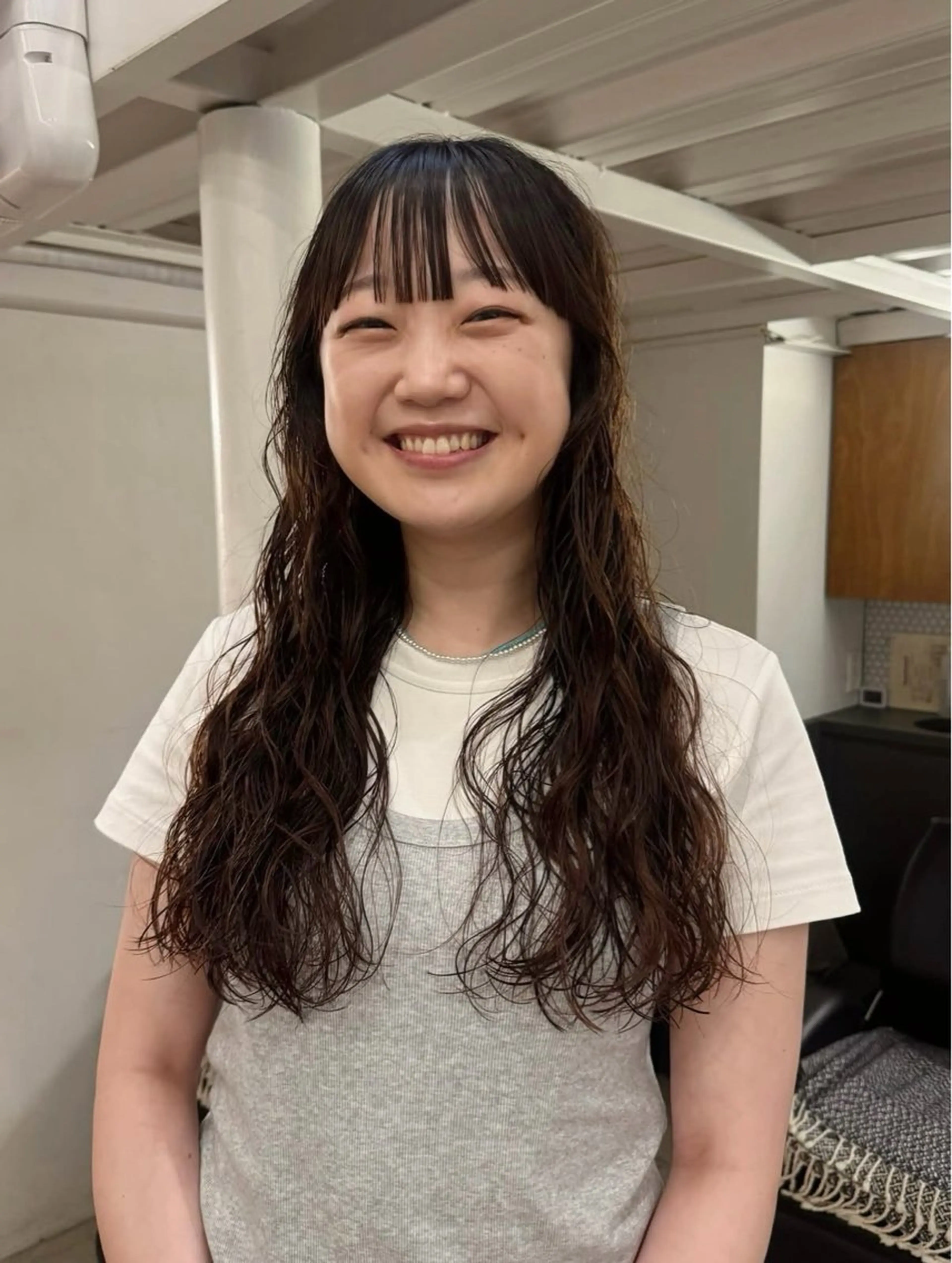 ロング パーマ カット パーマ ロングパーマ🌀 あきとのヘアスタイル