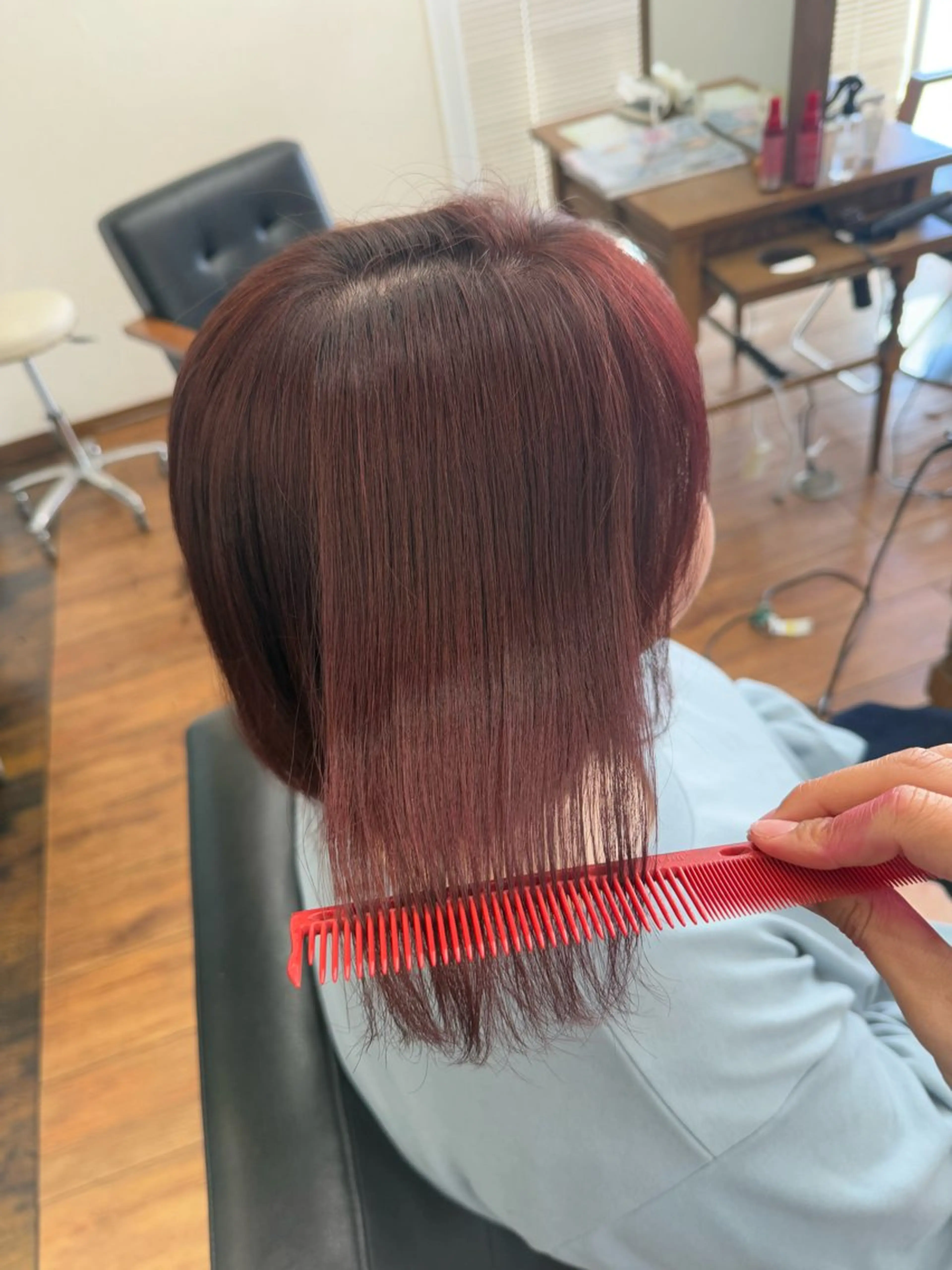 ミディアム カラー ボブ トリートメント 森下 みきのヘアスタイル