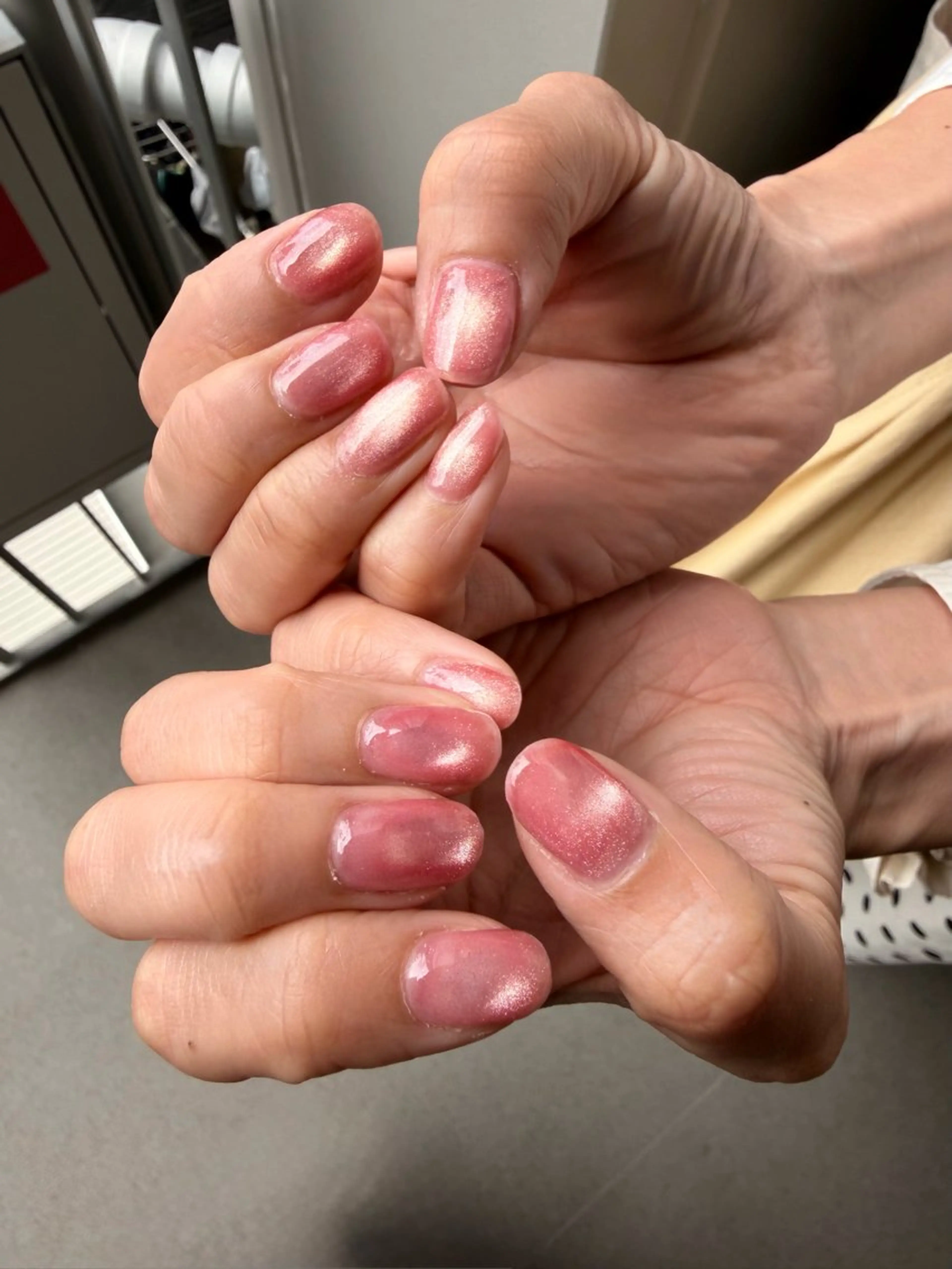 ネイル ゴールド ピンク AmoNail manamiのネイルデザイン