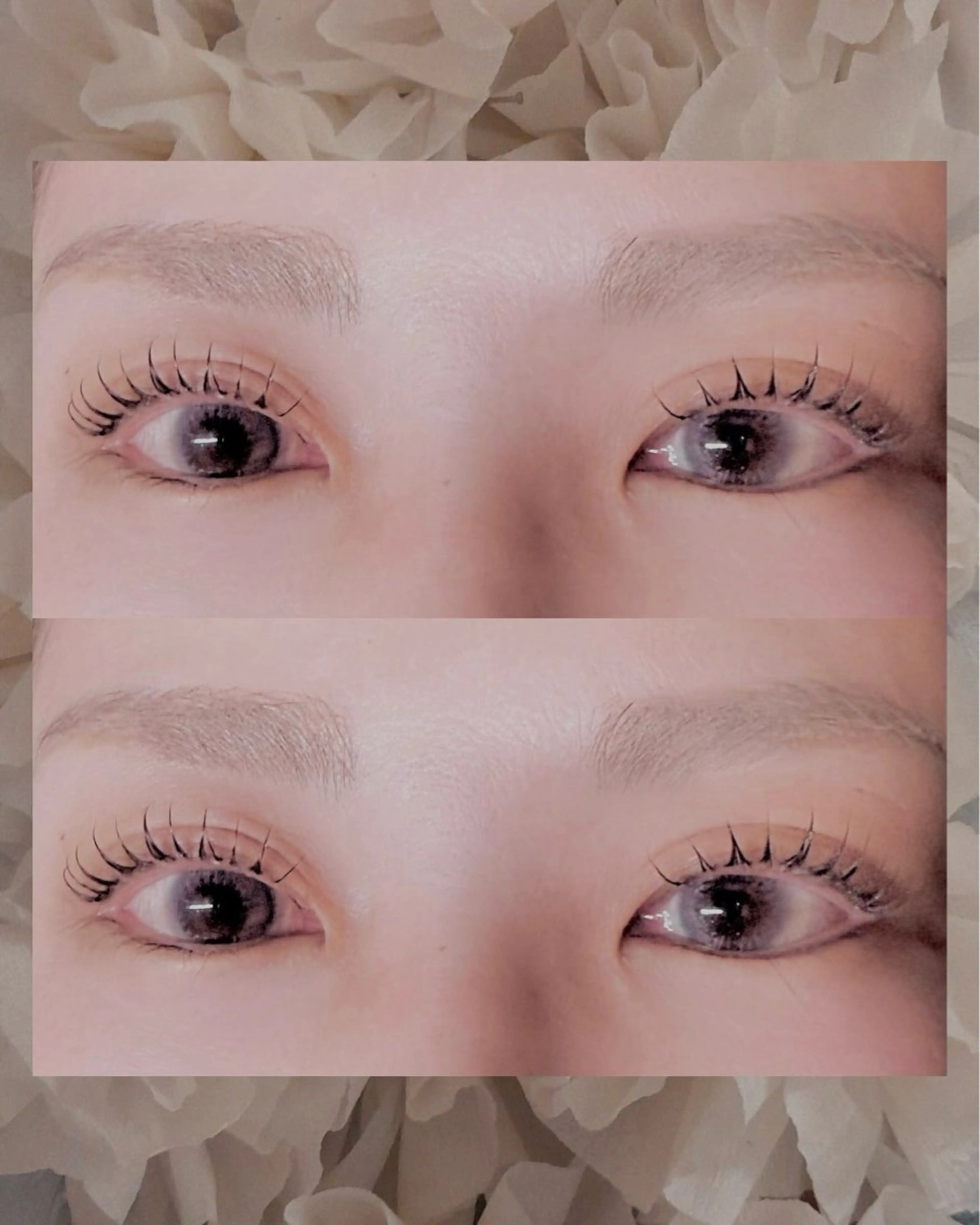 まつ毛パーマモデル(30分と記載がありますが、60分の施術となります🙇♀️)の写真