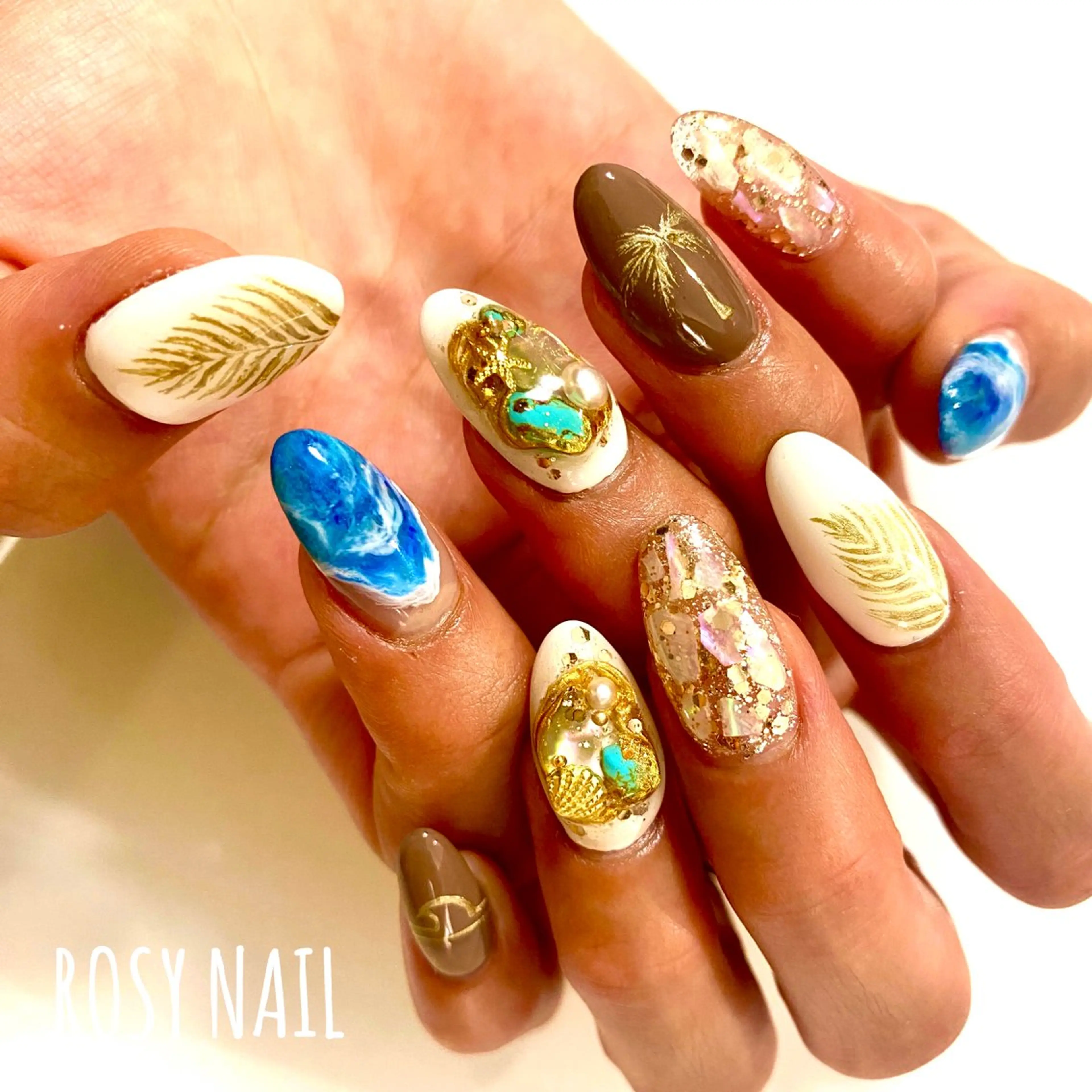 ネイル 成人式 長さ出し 持ち込み スカルプネイル ブライダルネイル ROSY NAIL ロージーネイルのネイルデザイン