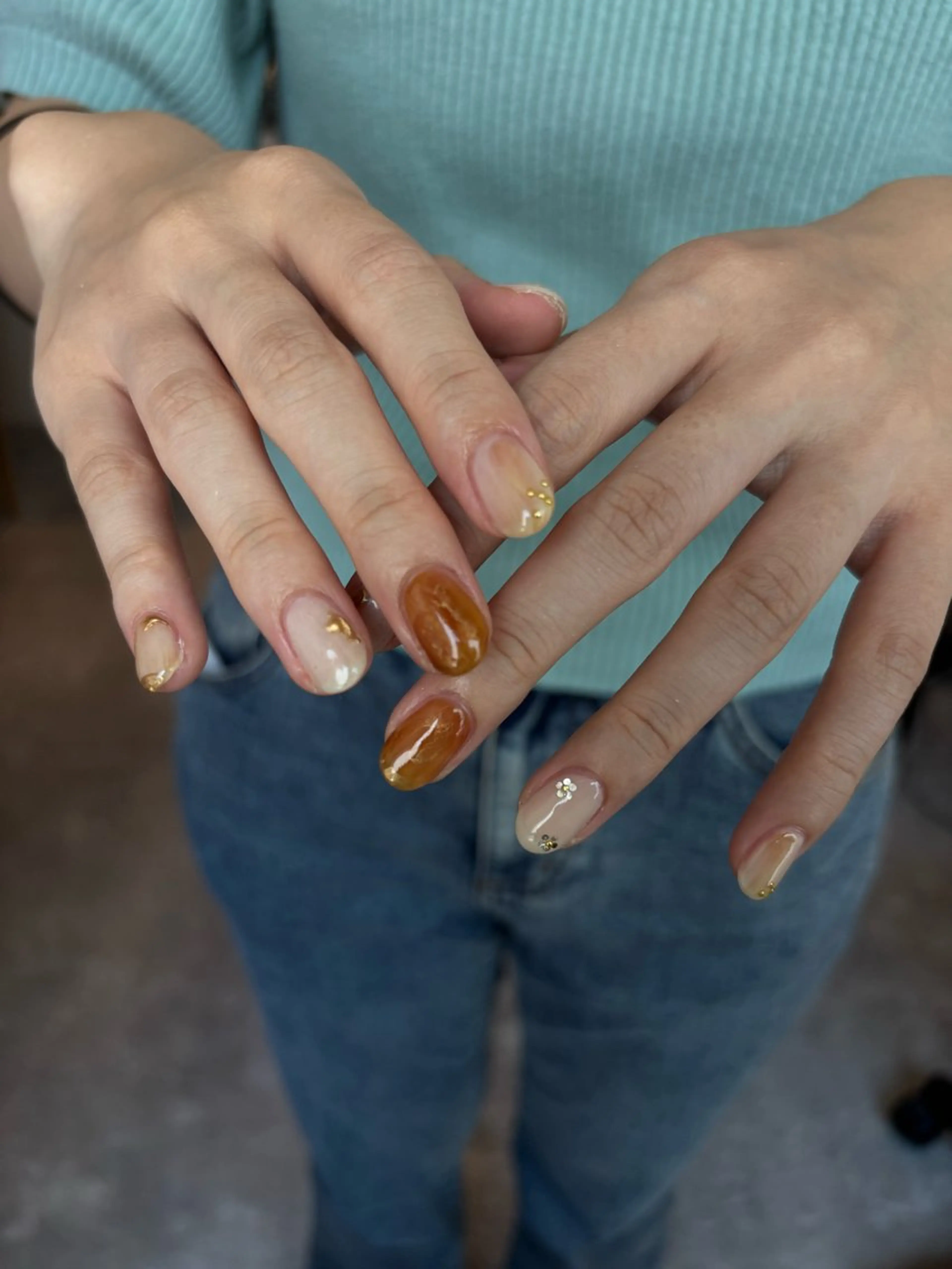 ネイル ニュアンスネイル ハンドネイル 【新宿三丁目】 もえNoël🎨🤍のネイルデザイン