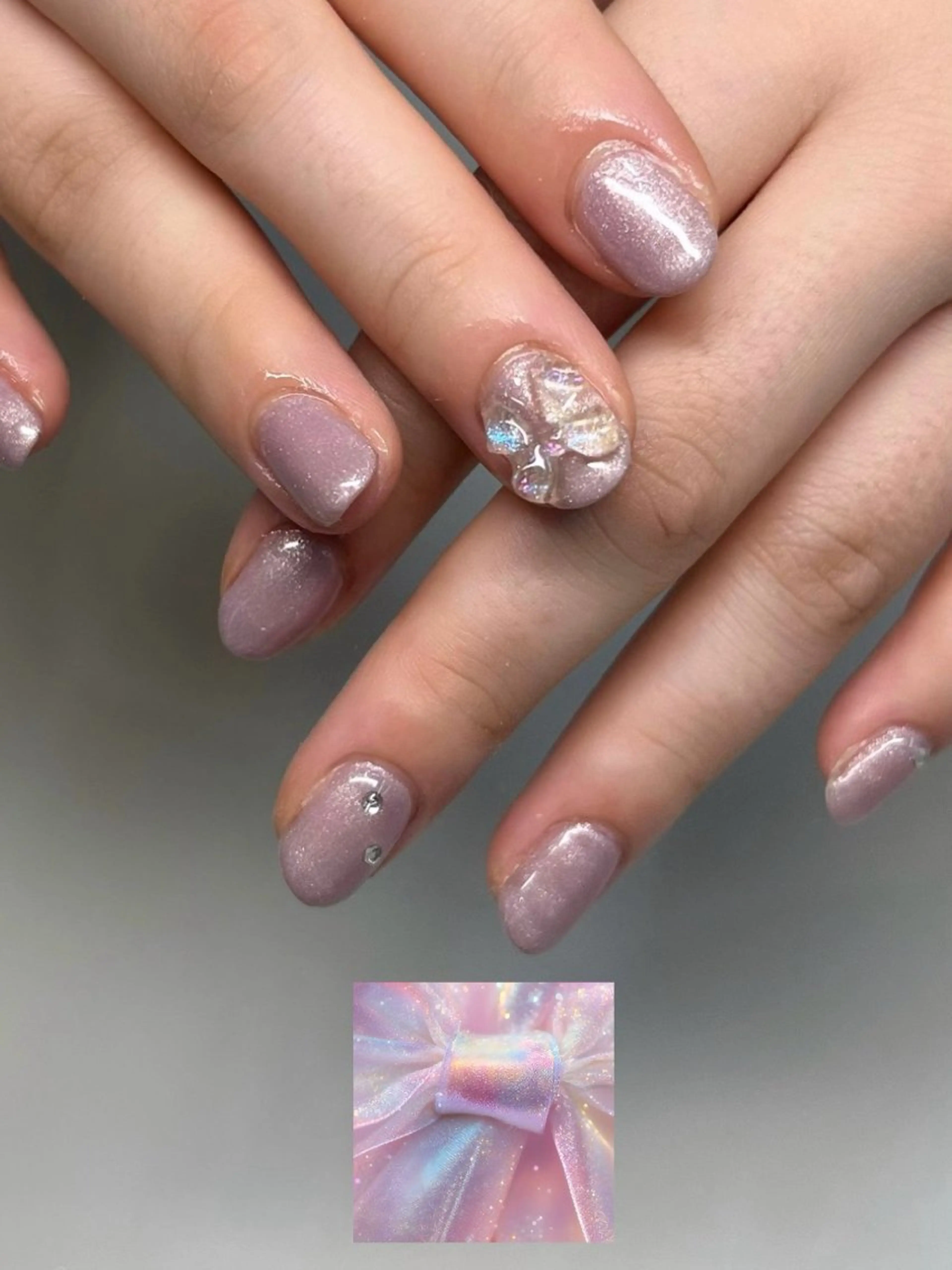 ネイル ラメ(グリッター) ワンカラーネイル chipie yuuのネイルデザイン