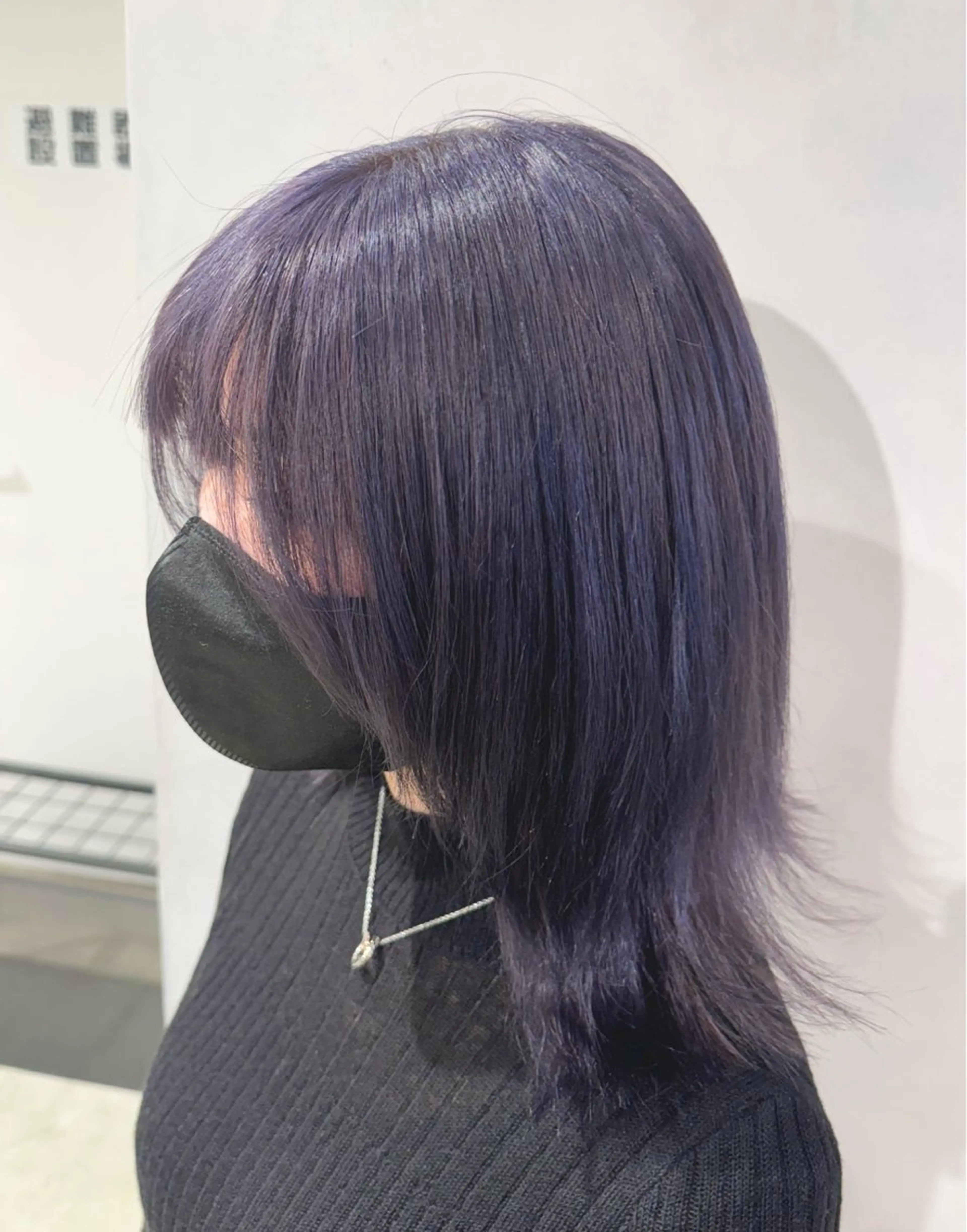 ミディアム カラー パープルカラー カット ヘアカラー トリートメント 透明感カラー✨艶髪 制作🌱山根あゆみのヘアスタイル