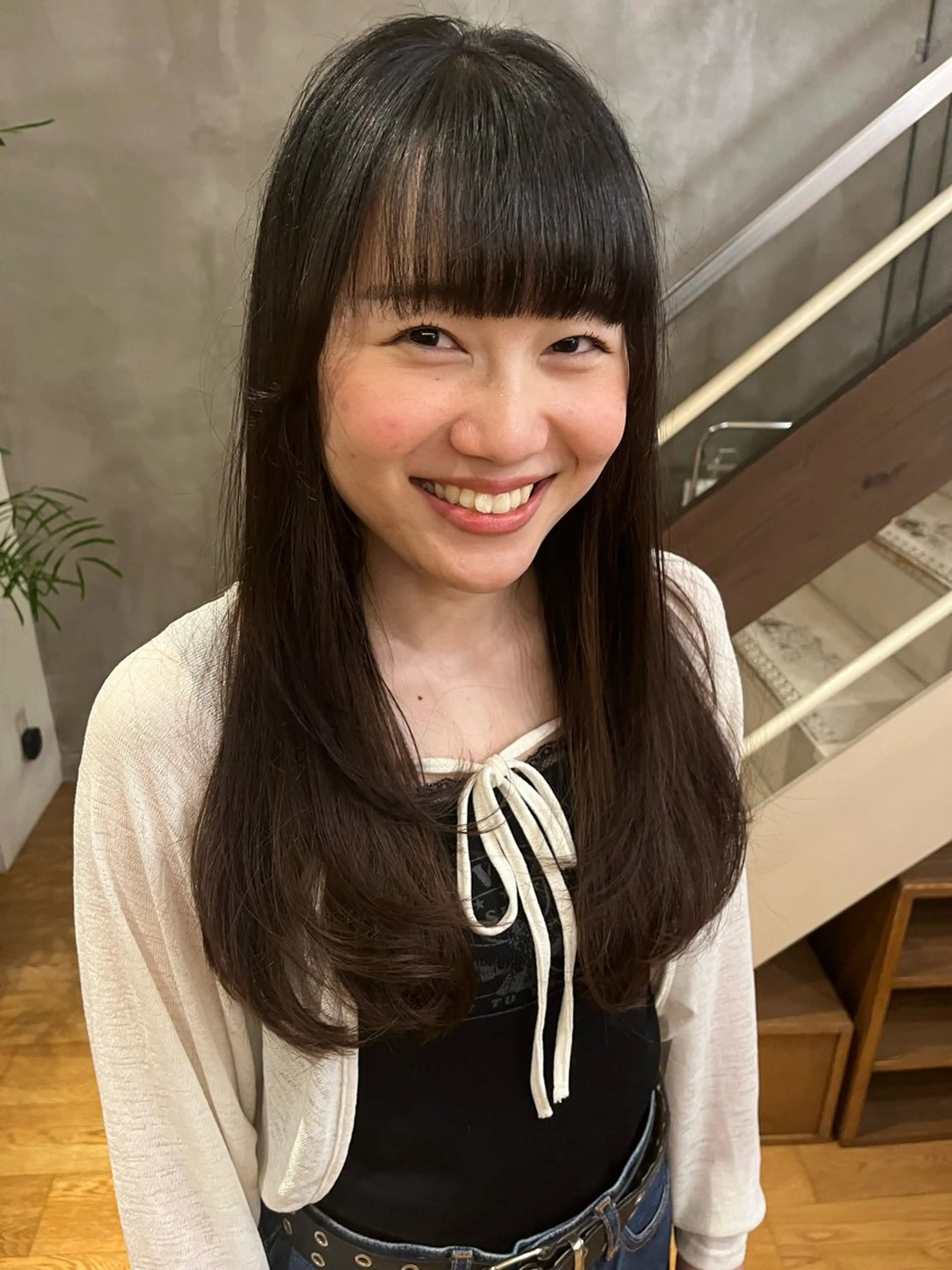 ロング レイヤーカット カット 梅田美容室/カット /Maoのヘアスタイル