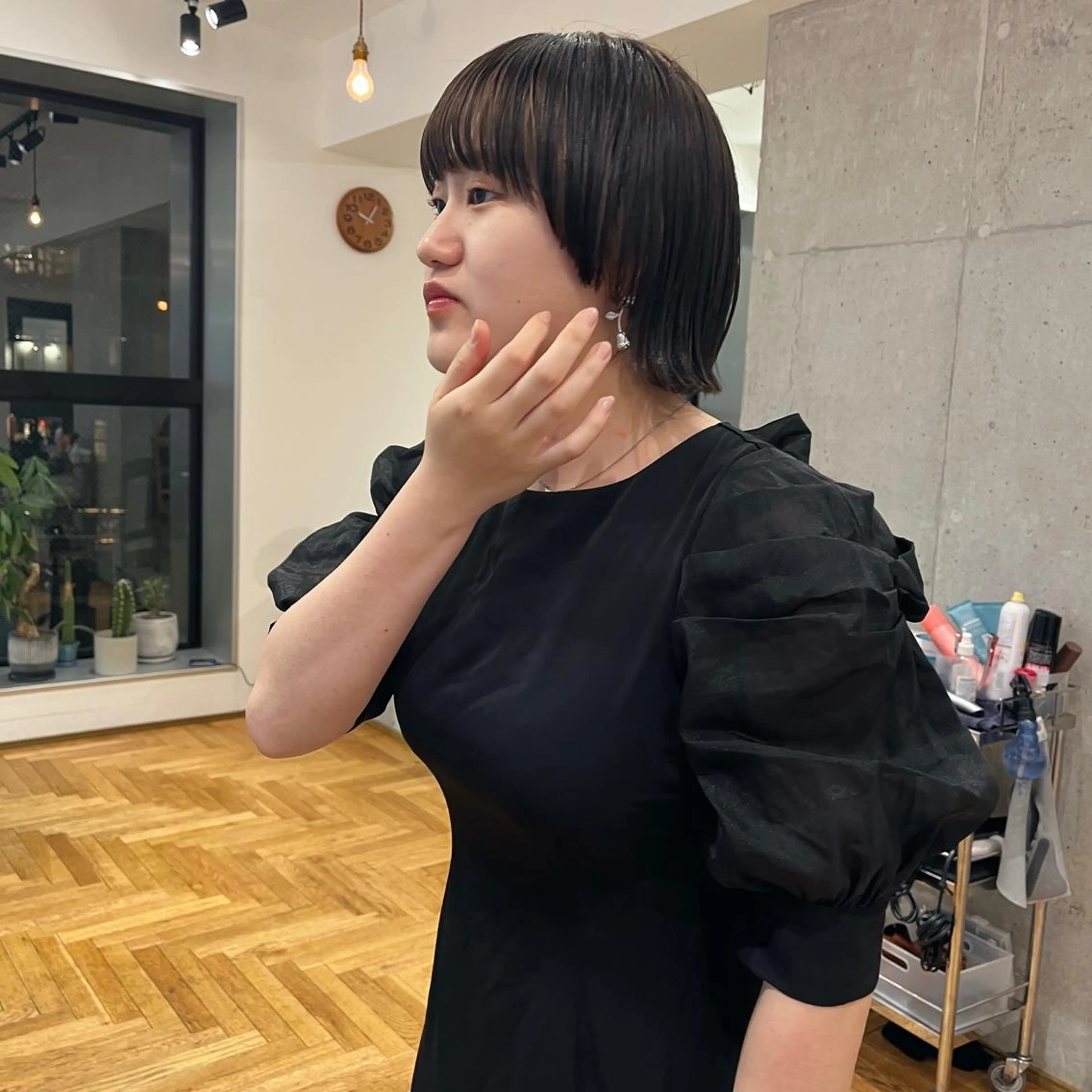 ショート ボブ 暖色/パーマ 🌼クニトウメイのヘアスタイル