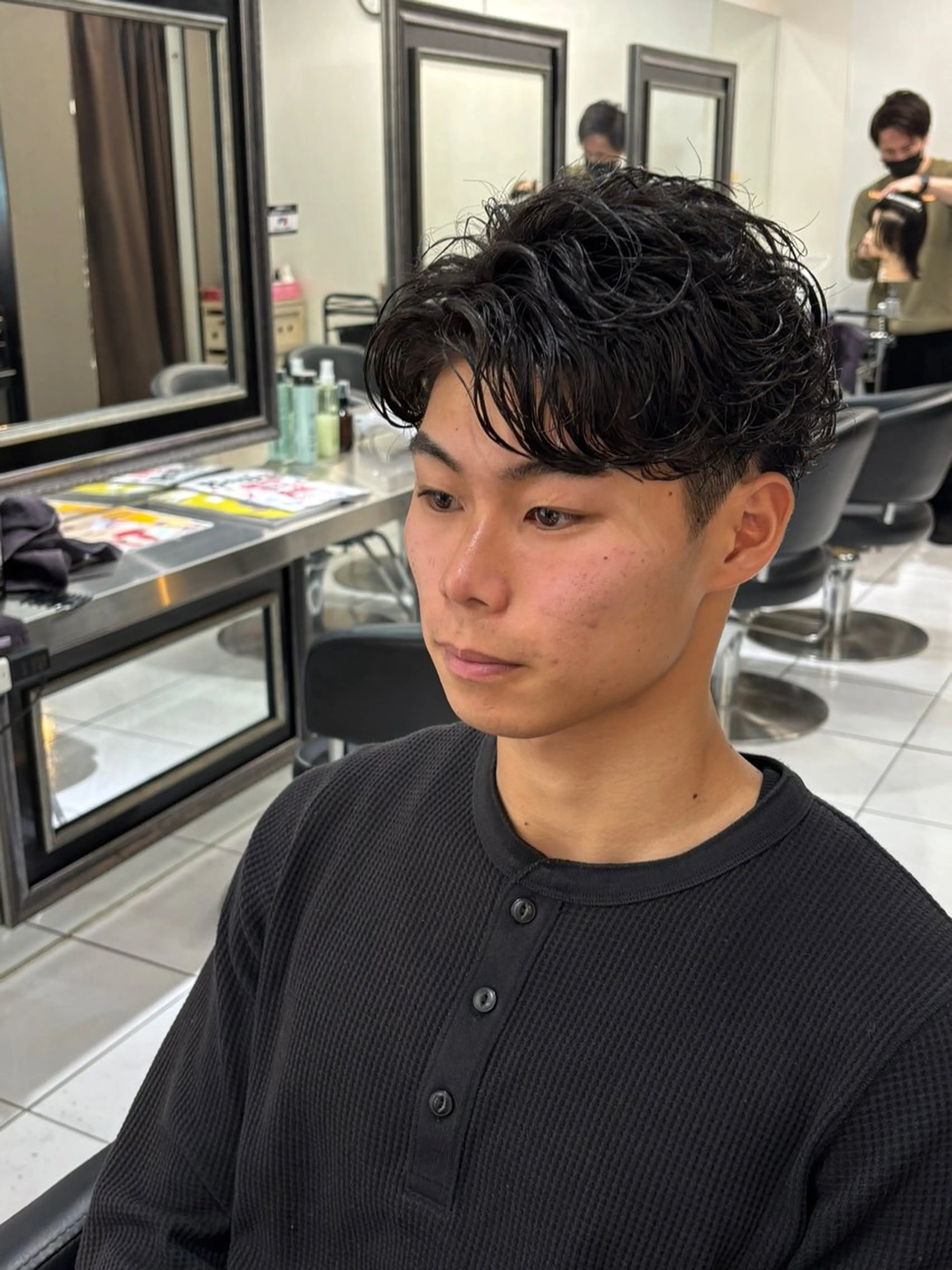 メンズ メンズパーマ カット パーマ 加川 隼人のヘアスタイル
