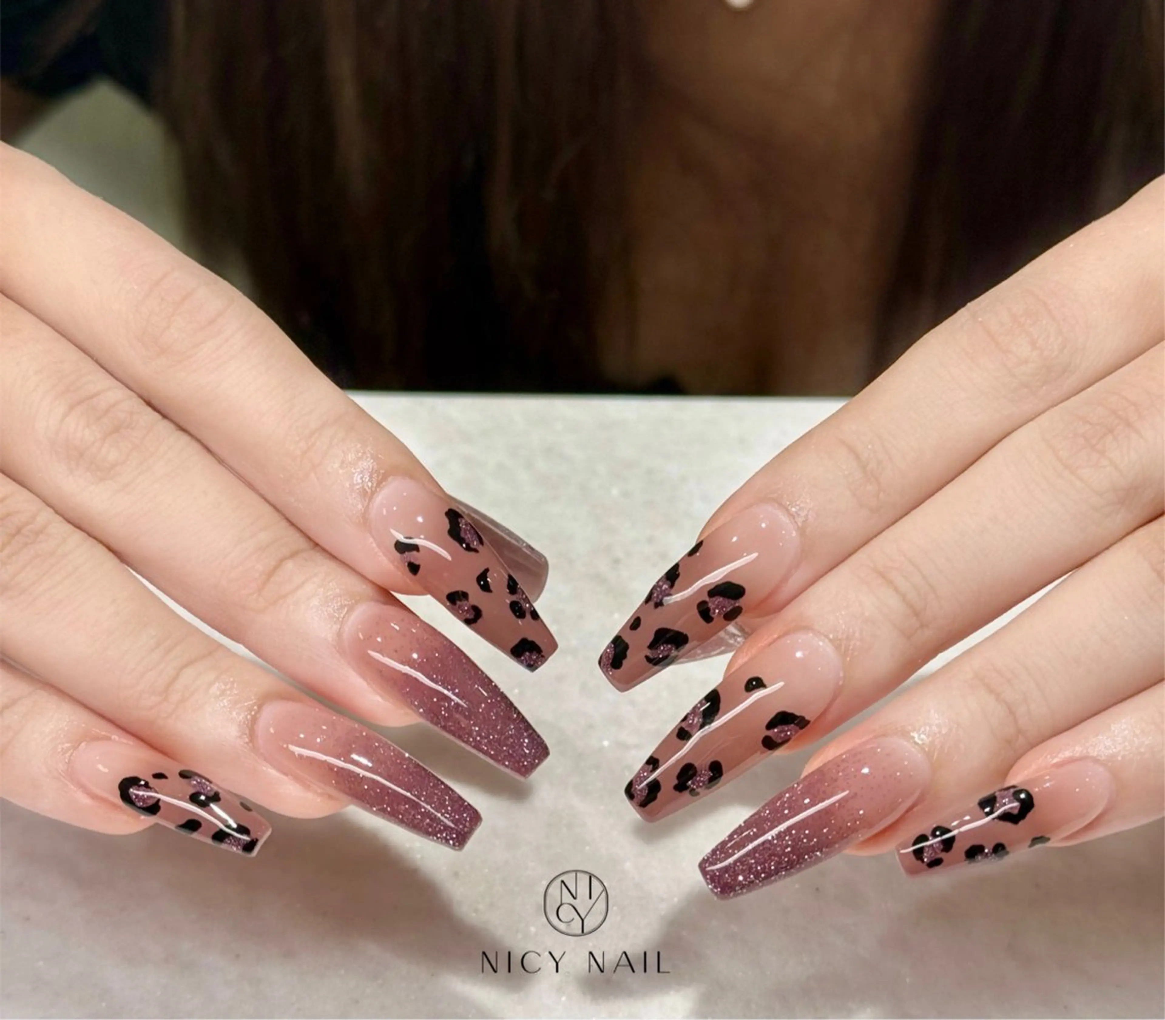 ネイル アートネイル オーロラネイル ブルー チークネイル フットネイル ハンドネイル NICY NAIL 池袋のネイルデザイン