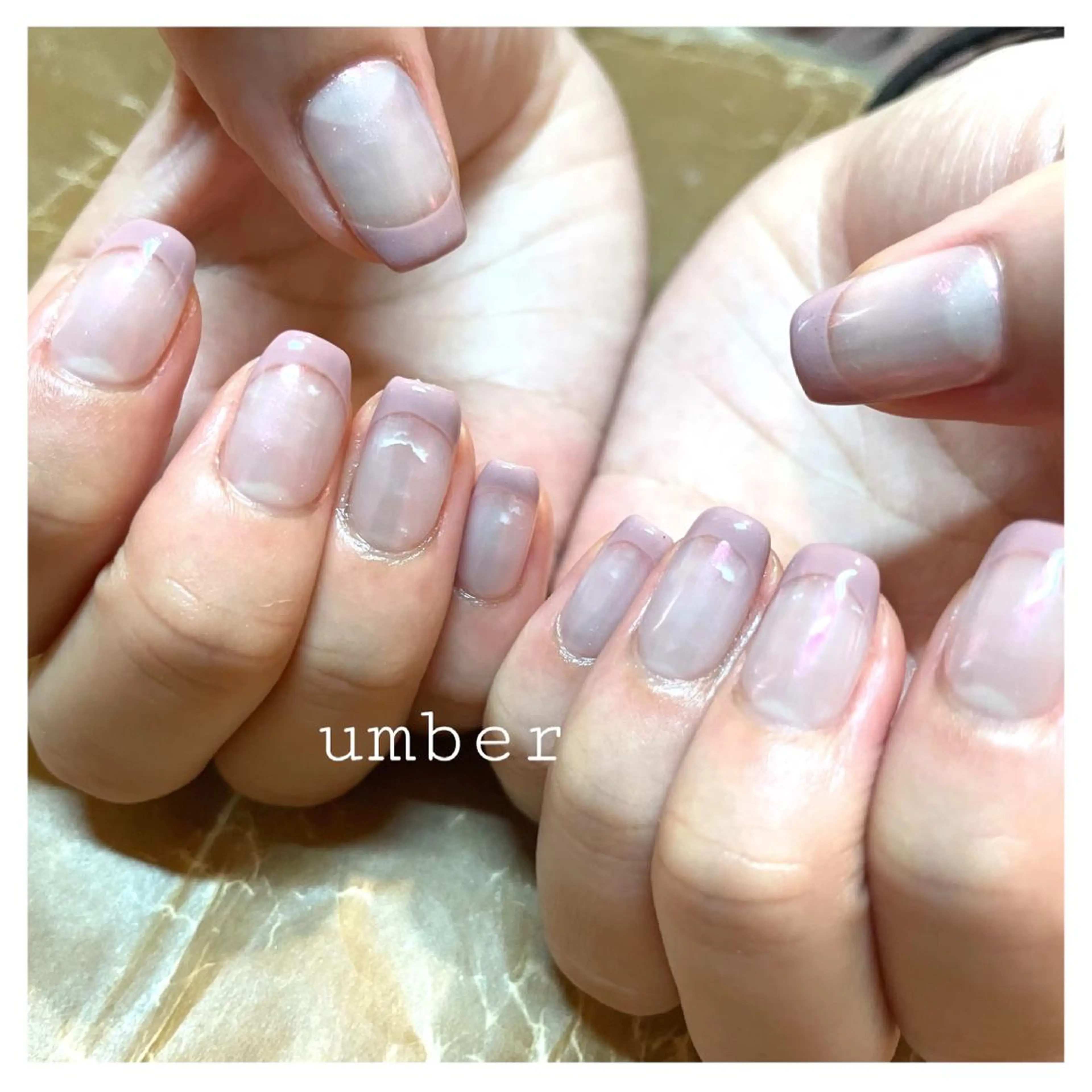 ネイル クリアネイル フラッシュネイル フットネイル フレンチネイル マグネットネイル ハンドネイル umber 三茶1分のネイルデザイン