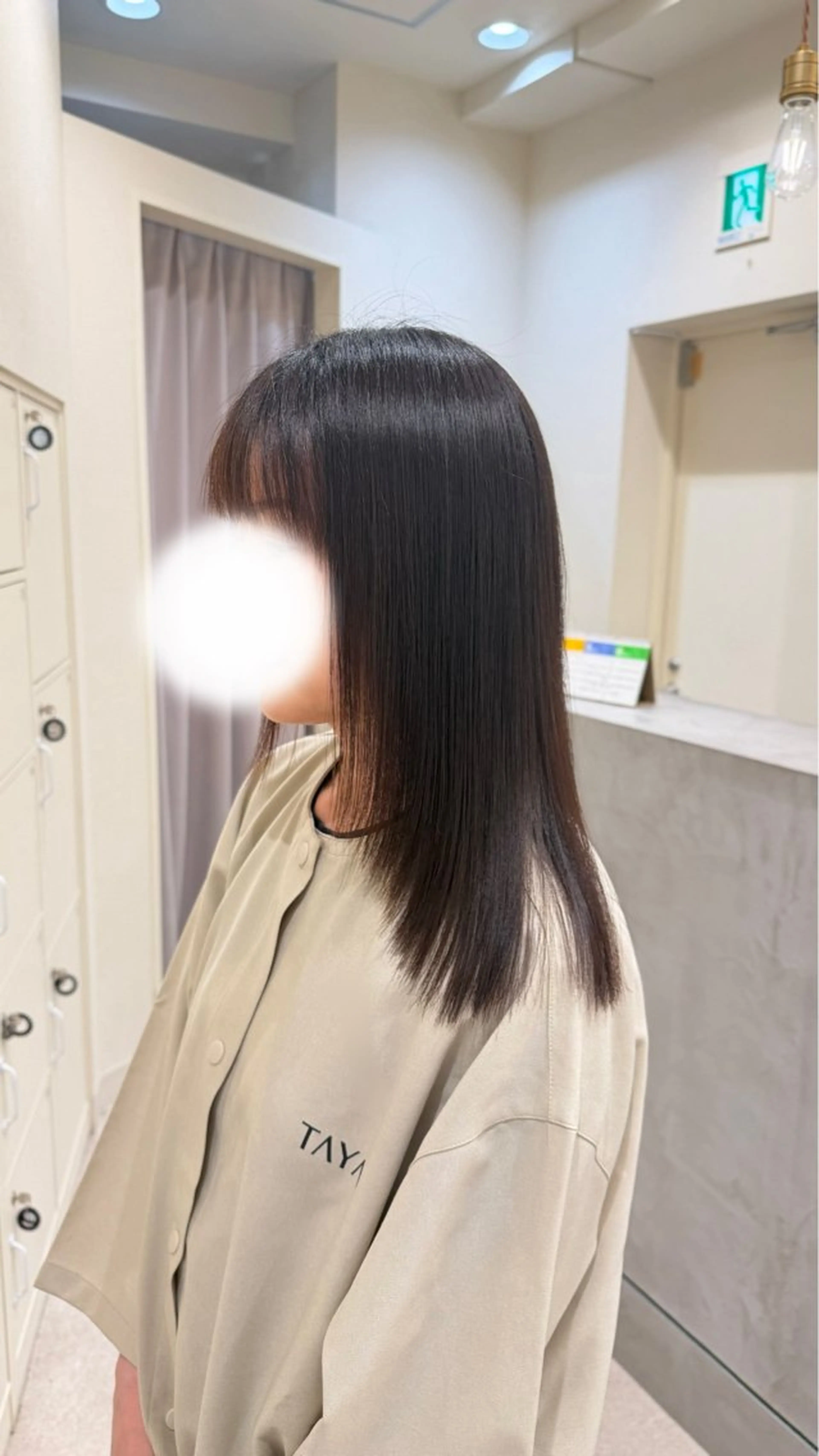 ロング 顔周りカット レイヤーカット トリートメント 泉山 花音のヘアスタイル