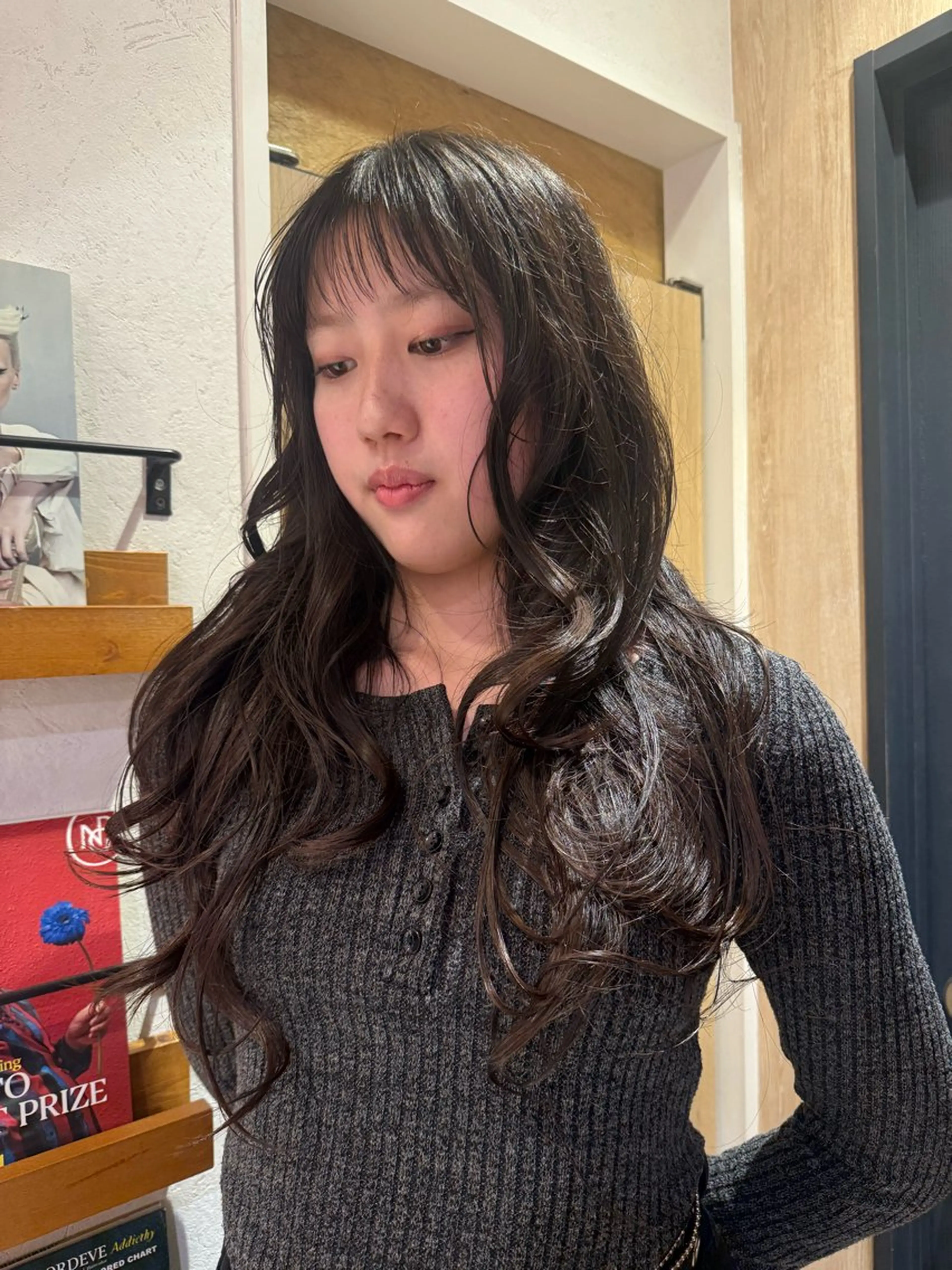 ロング レイヤーカット ロング 暖色カラー/パーマ /AKIR‎A🌝のヘアスタイル