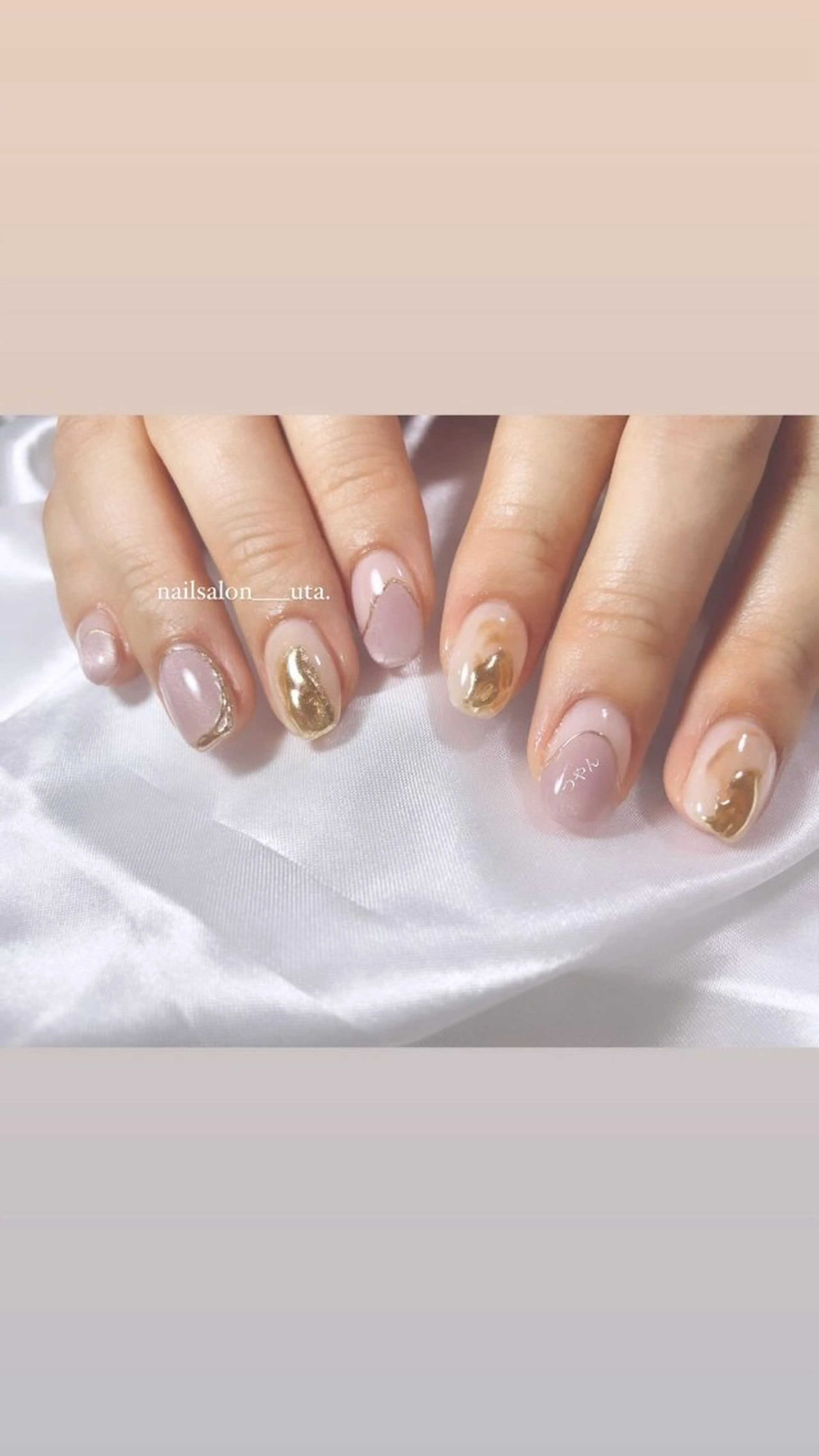 ネイル フレンチネイル マグネットネイル マグネットフレンチ 宮當 絵里果のネイルデザイン