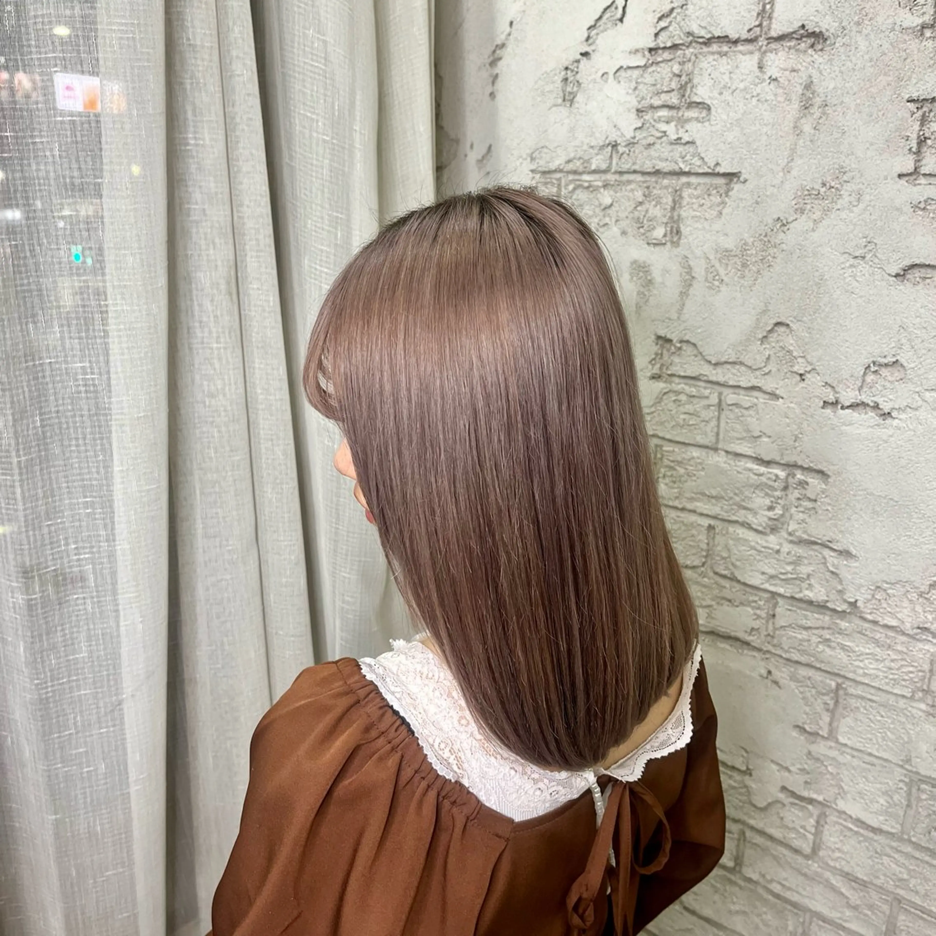 ミディアム 艶髪ブリーチカラー 💗manaka💗のヘアスタイル