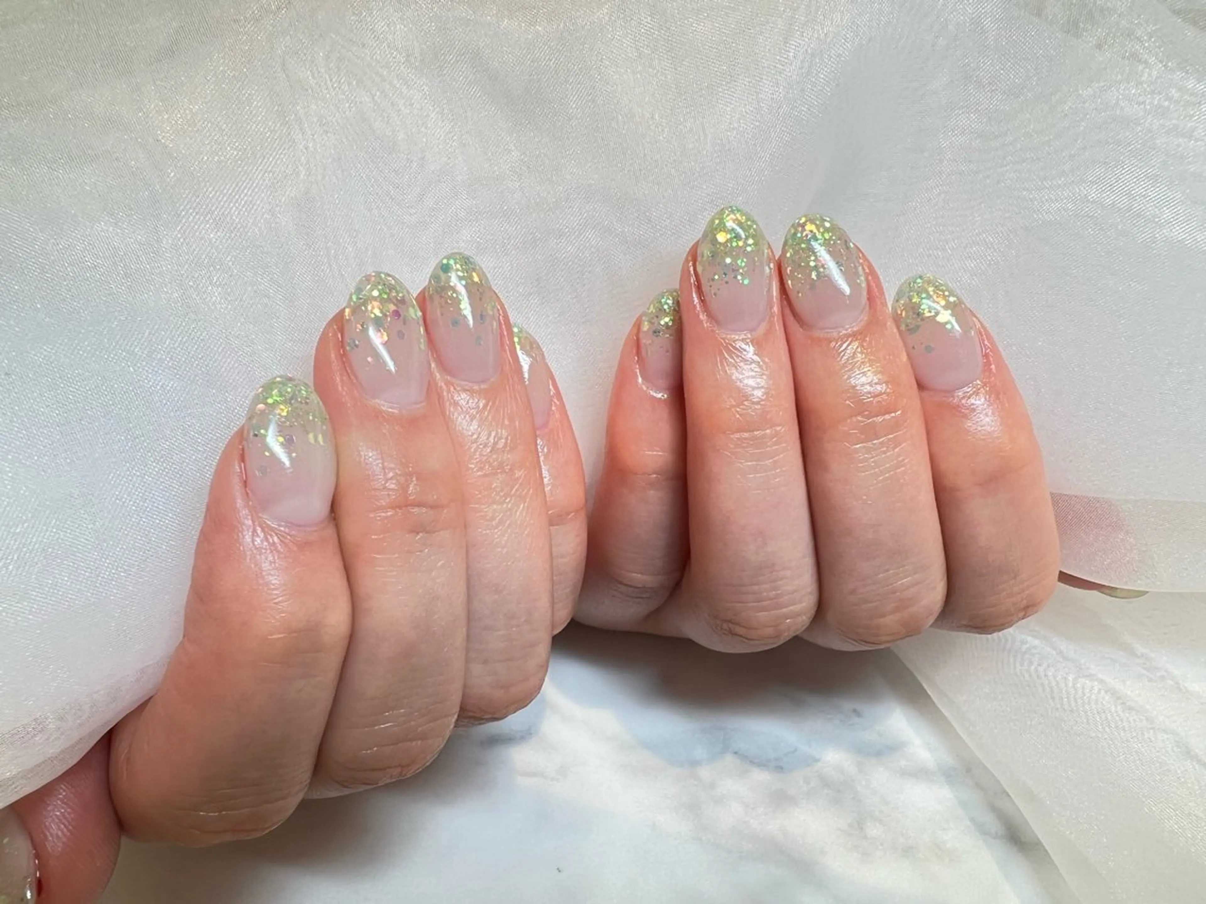 ネイル グラデーション ラメ(グリッター) ラメグラデーション Le Sourire M.Keitoのネイルデザイン