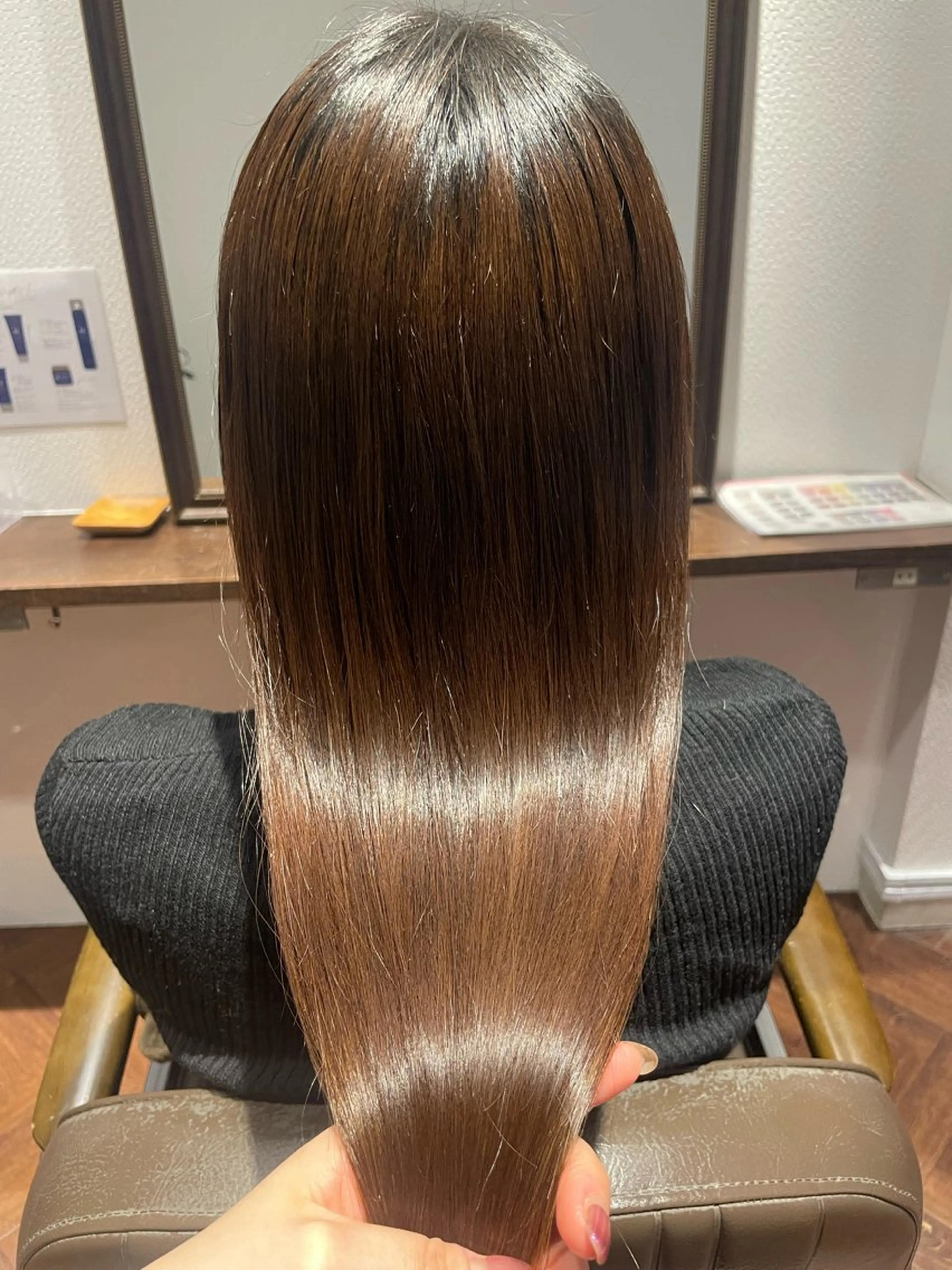 ロング ボブ くびれヘア 髪質改善 縮毛矯正 トリートメント ◇おの あすか◇のヘアスタイル