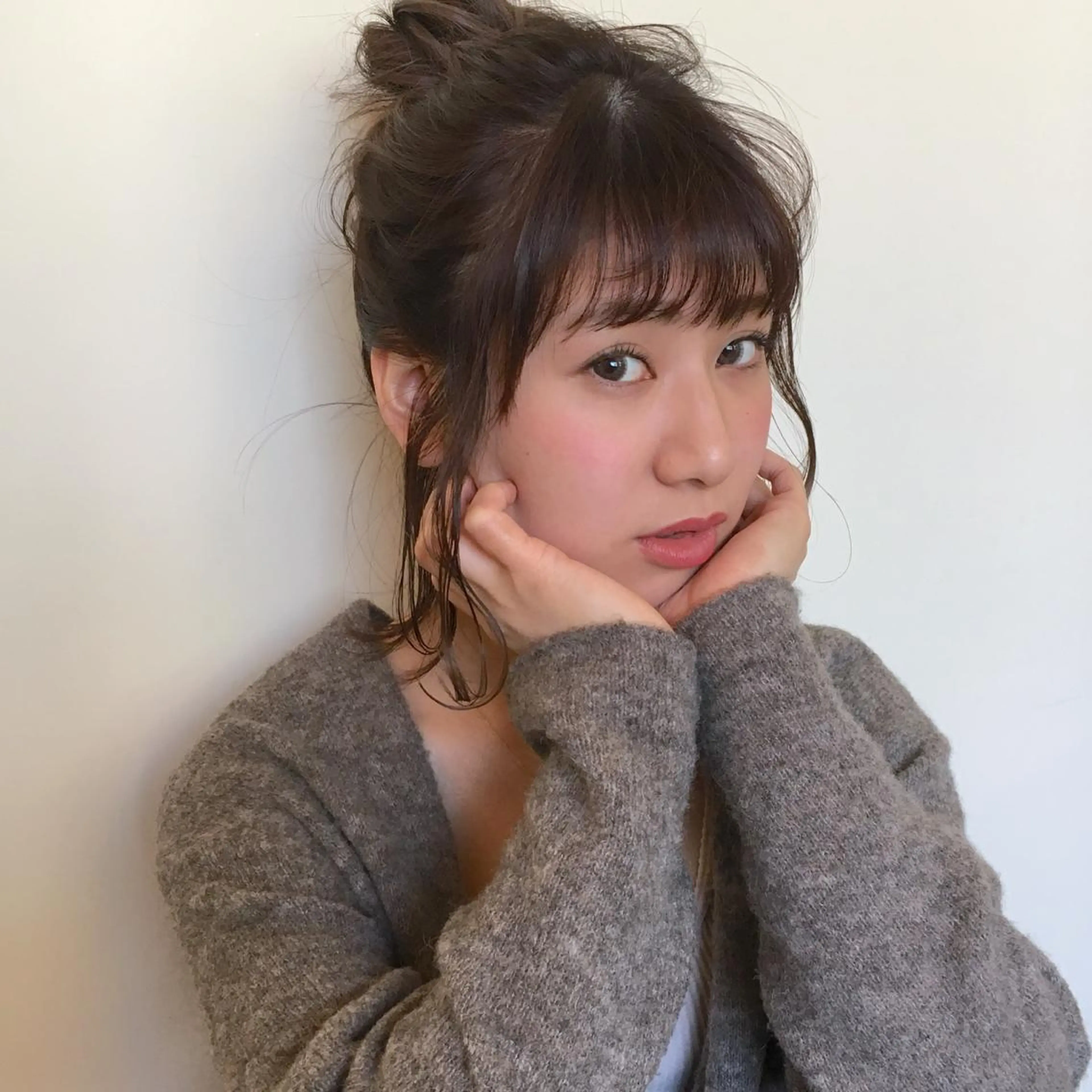 ショート カラー ヘアアレンジ アディクシーカラー 薬院:今泉/上川美幸 ボブ/顔周りレイヤーのヘアスタイル